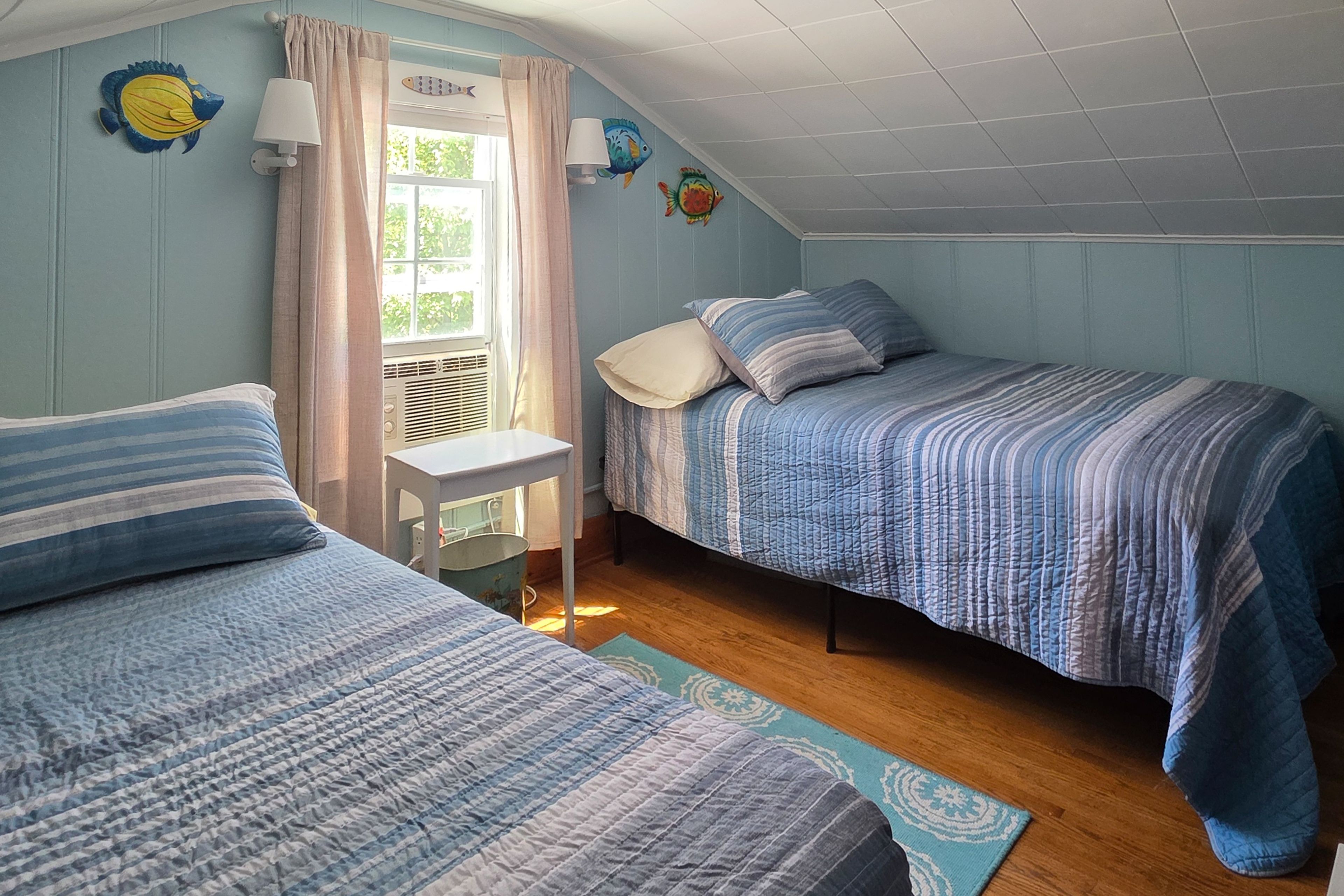 Bedroom 3 | 2 Full Beds | 2nd Floor | Window A/C Units