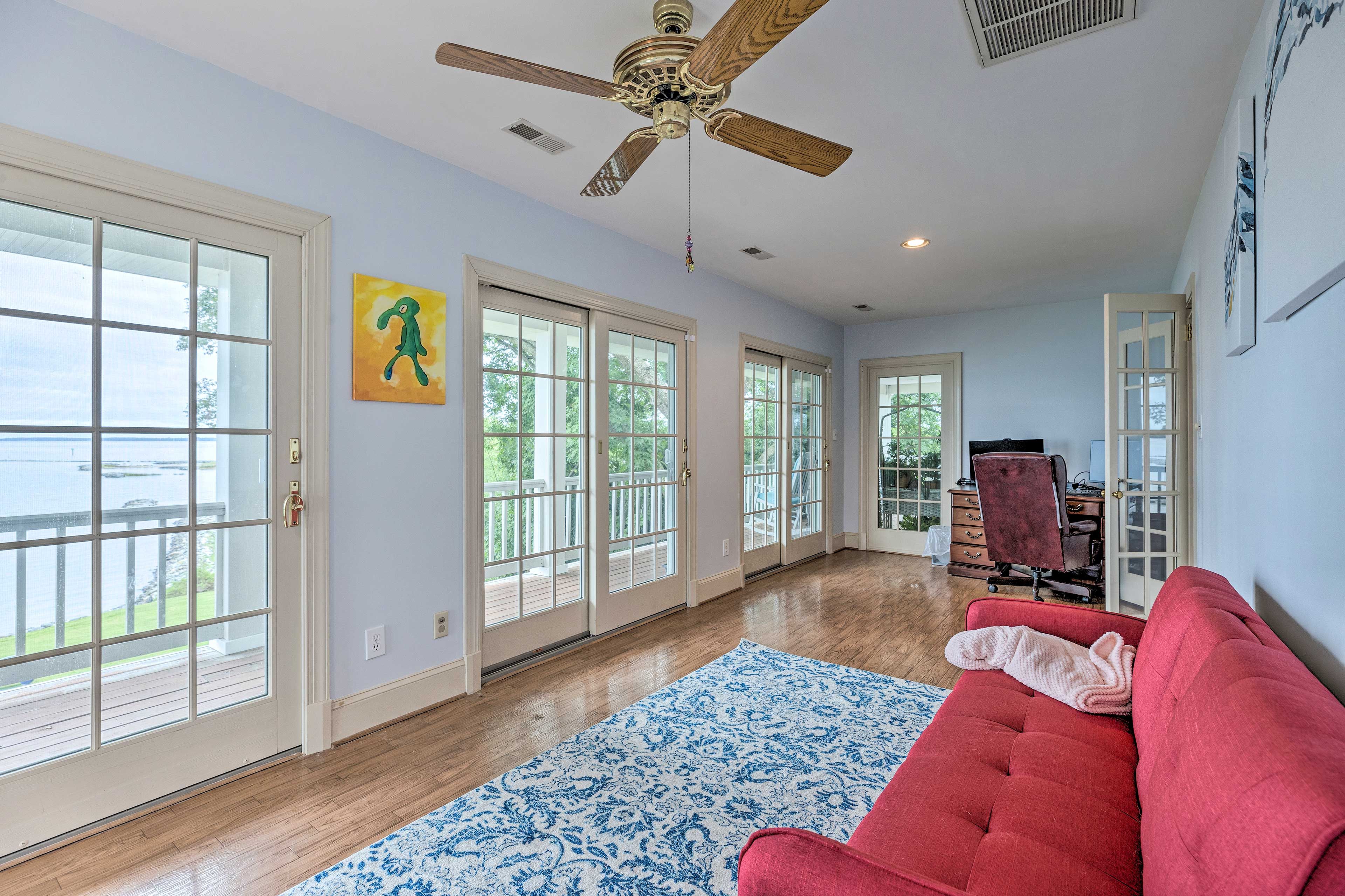 Office | Sleeper Sofa | 2nd Floor | Access to Wraparound Balcony
