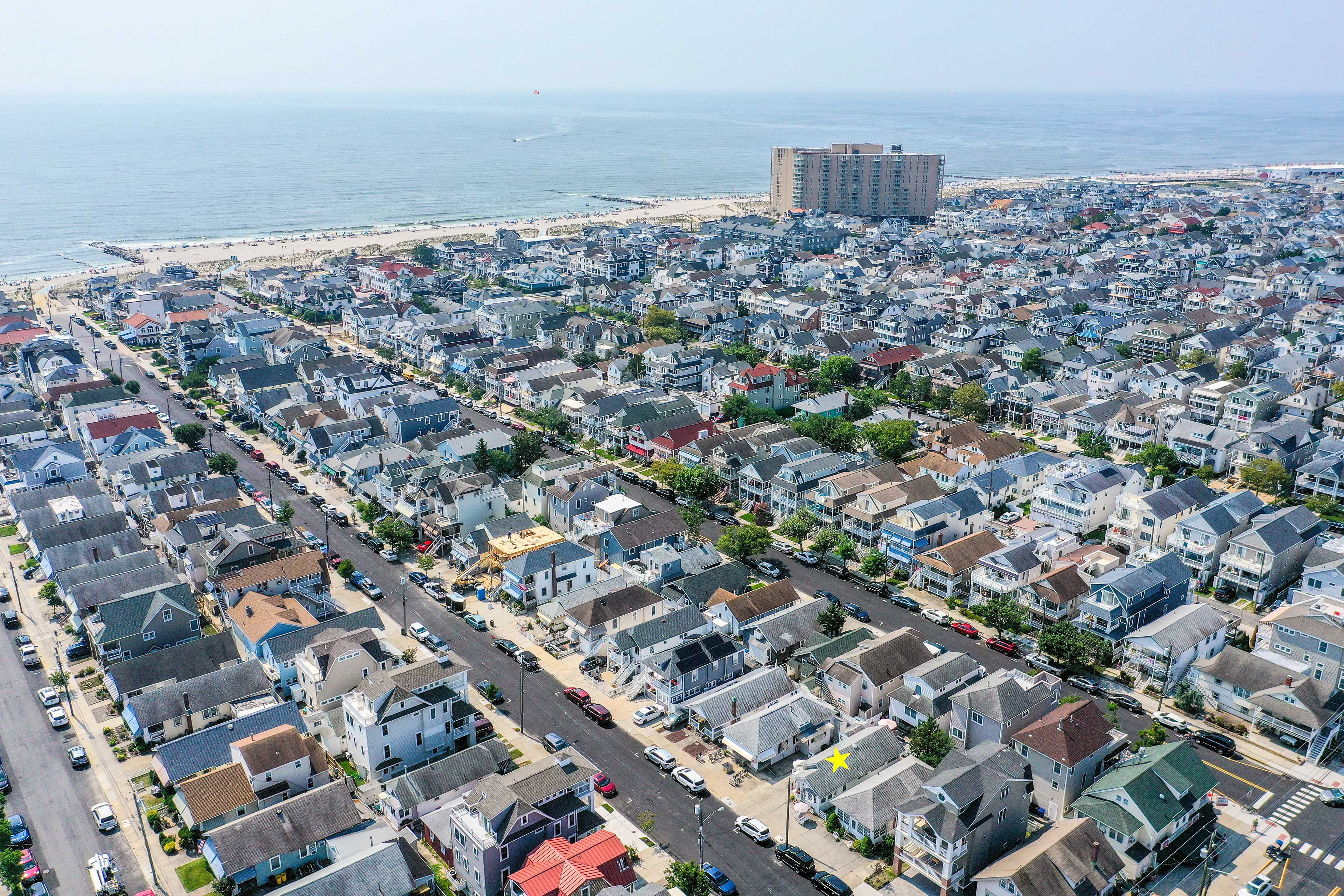 Aerial Neighborhood View | 2 Blocks to Beach