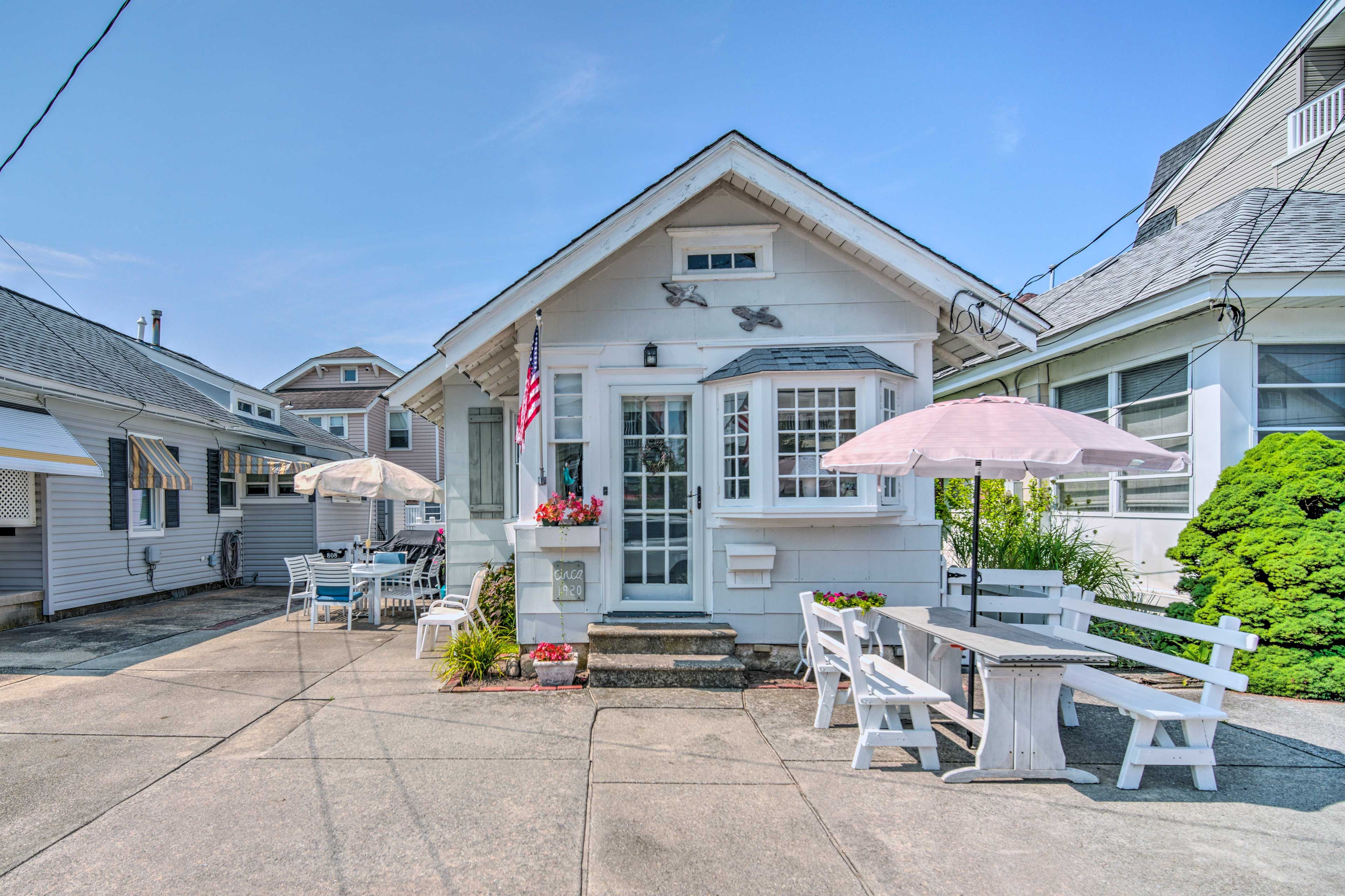 Ocean City Vacation Rental | 2BR | 1.5BA | Single Story | 3 Steps Required