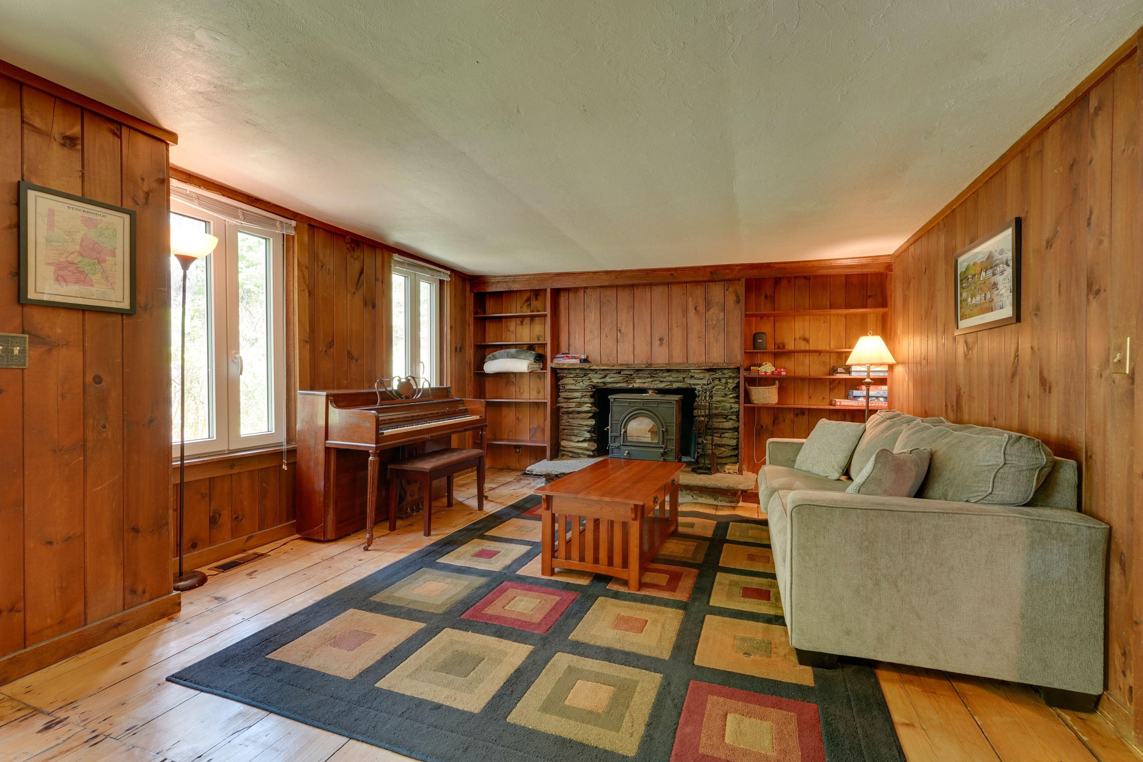 Living Room 2 | Wood-Burning Stove | Sleeper Sofa