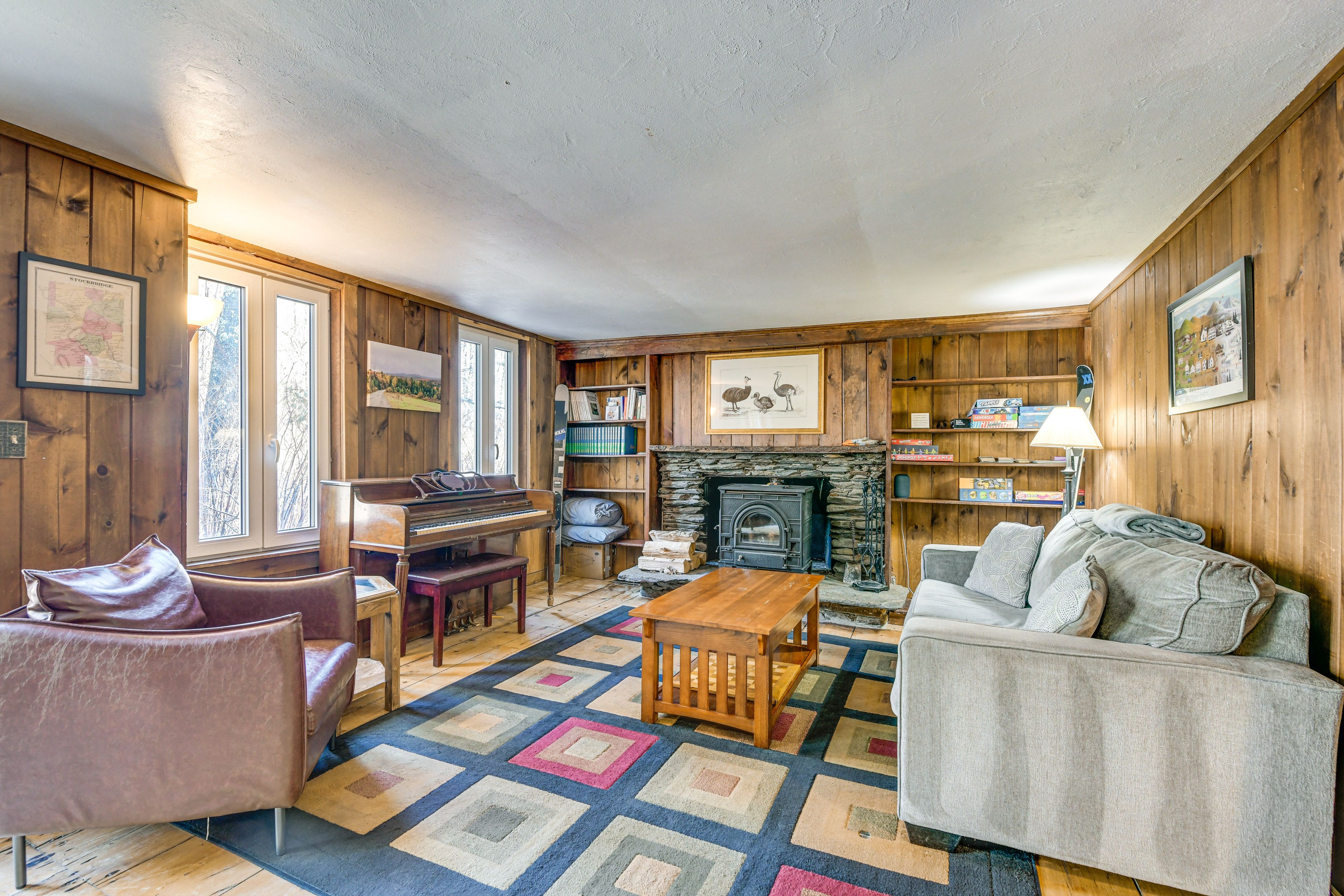 Living Room 2 | Wood-Burning Stove | Sleeper Sofa