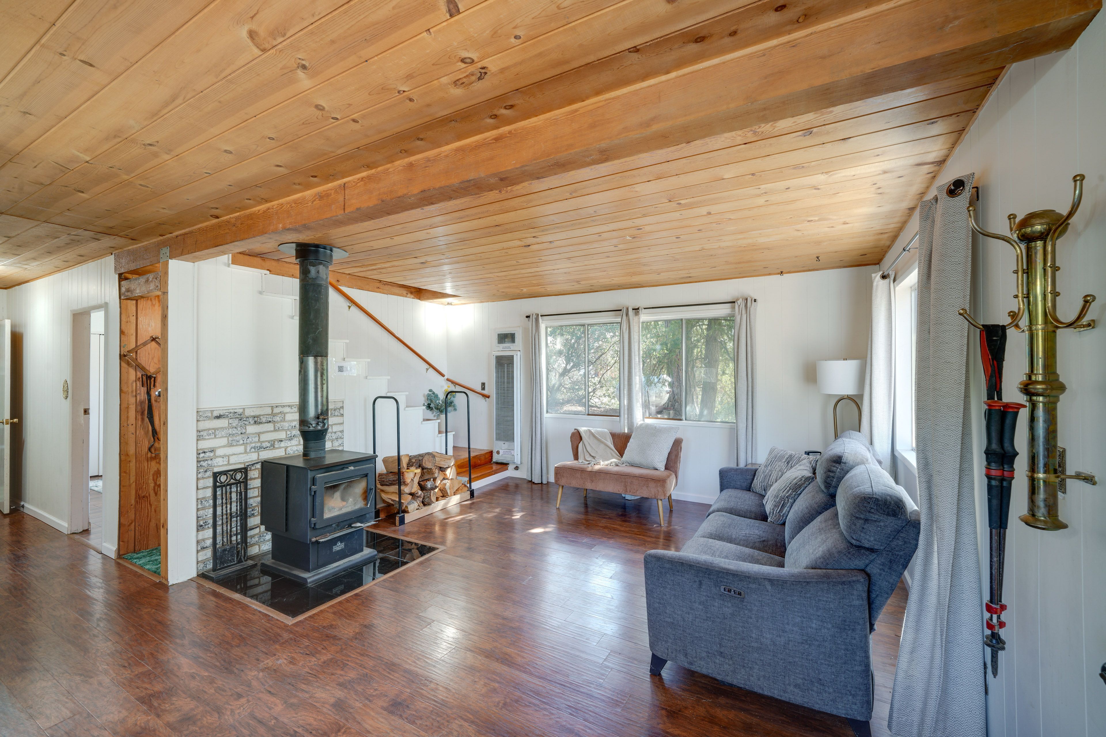 Living Area | Wood-Burning Fireplace