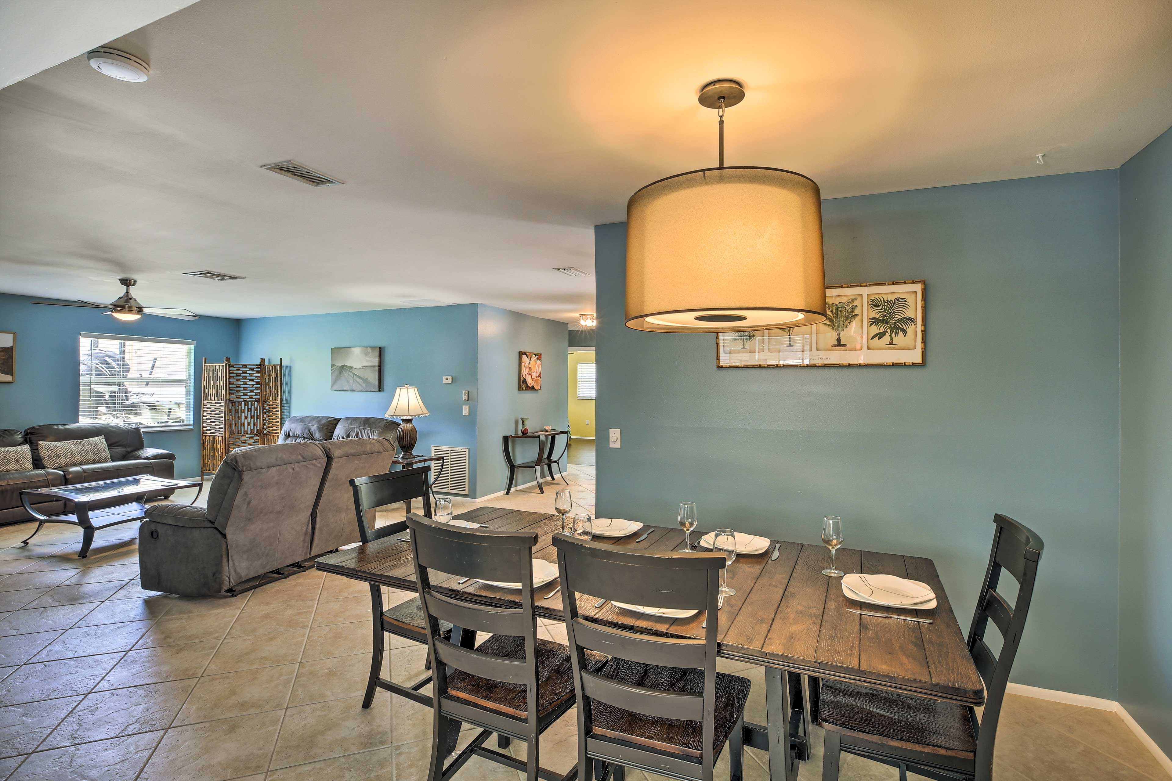 Dining Area | Serving Trays Provided