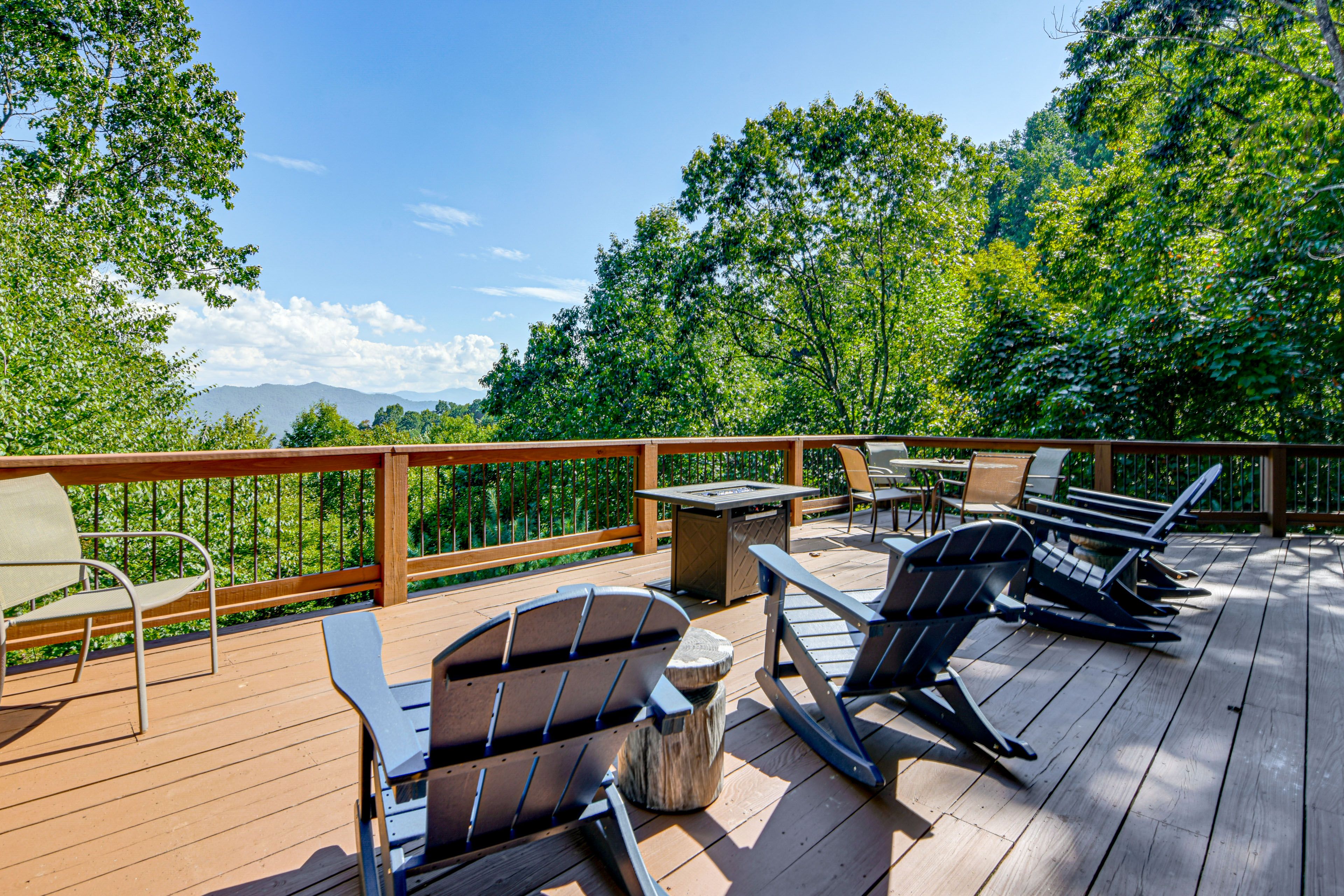 Furnished Deck | Mountain Views