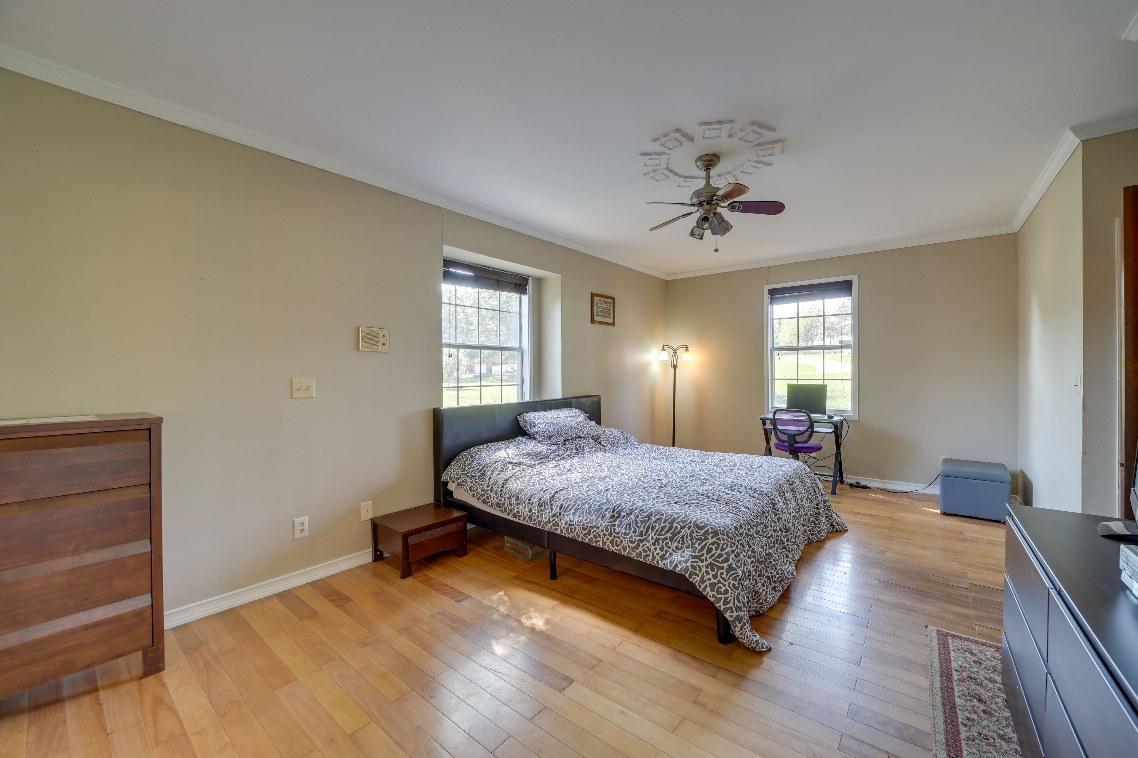 Bedroom 2 | Main Level | King Bed | Desk Workspace