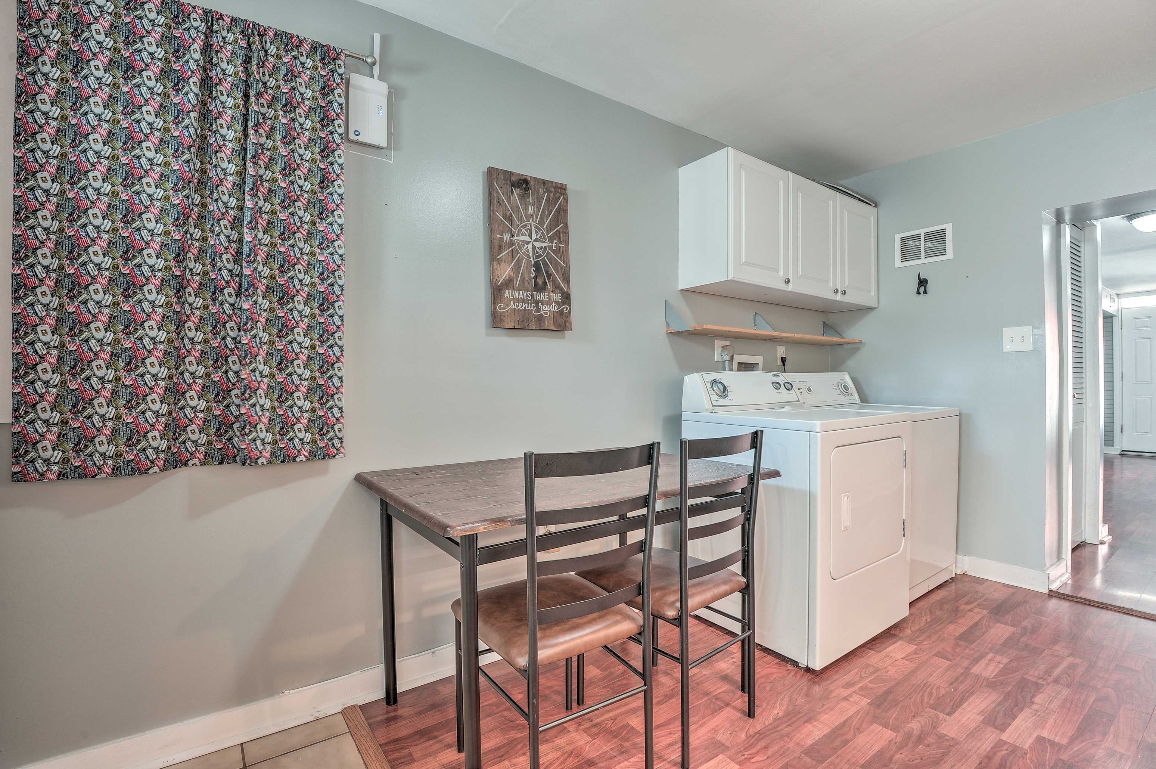 Dining & Laundry Area