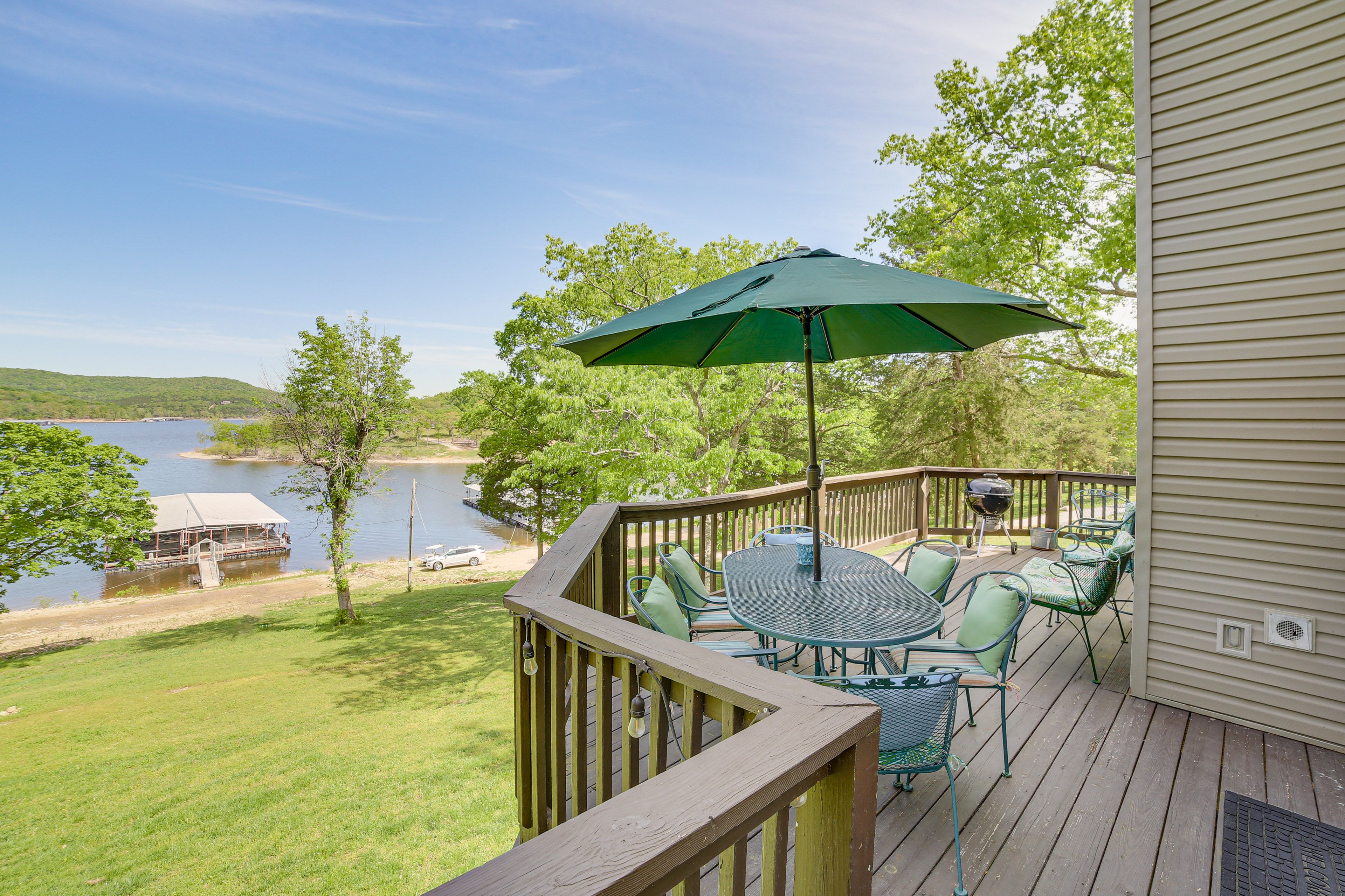 Furnished Deck | Outdoor Dining | Water Views
