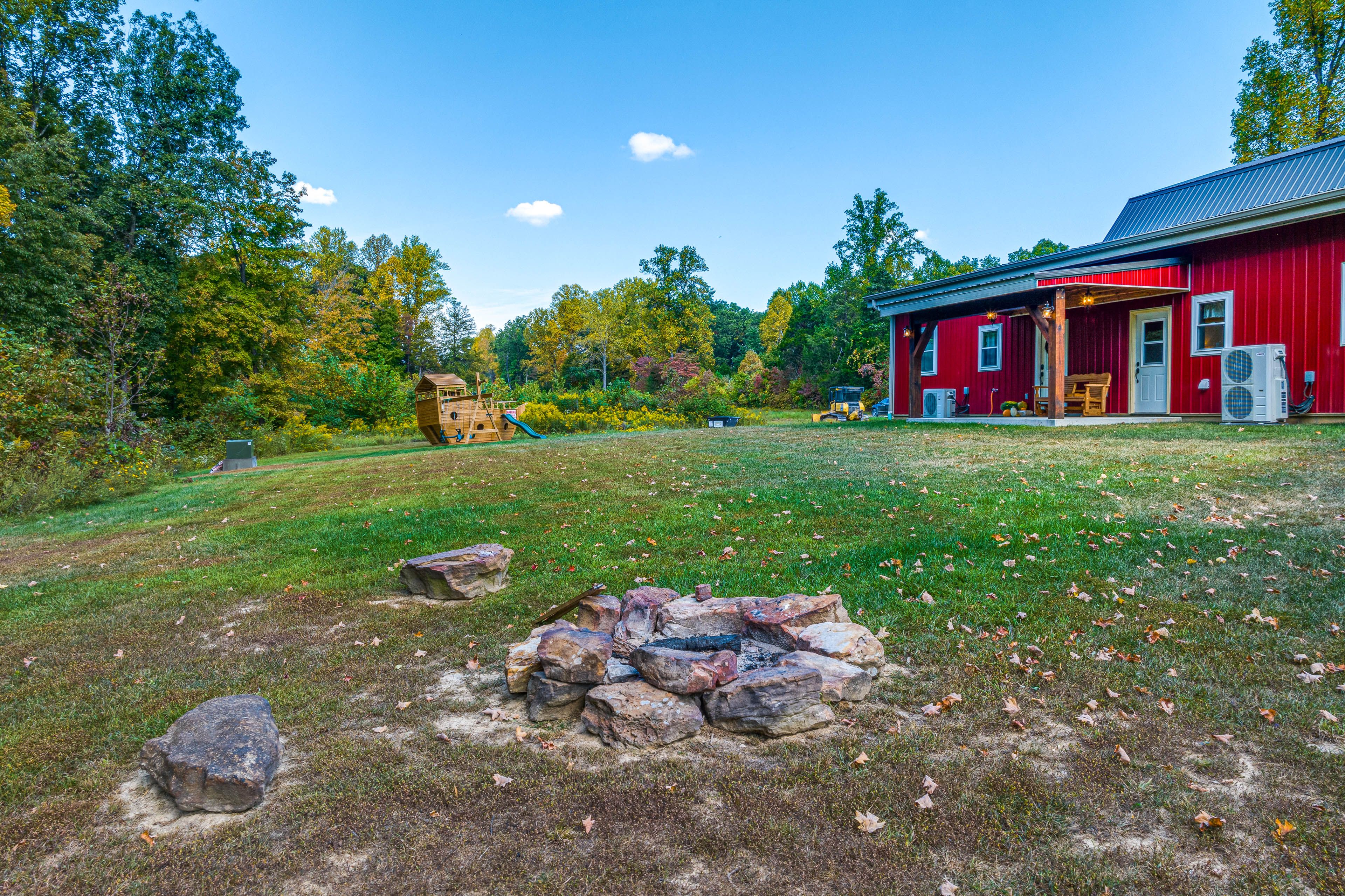 Exterior | Fire Pit | Covered Patio | Swing Set