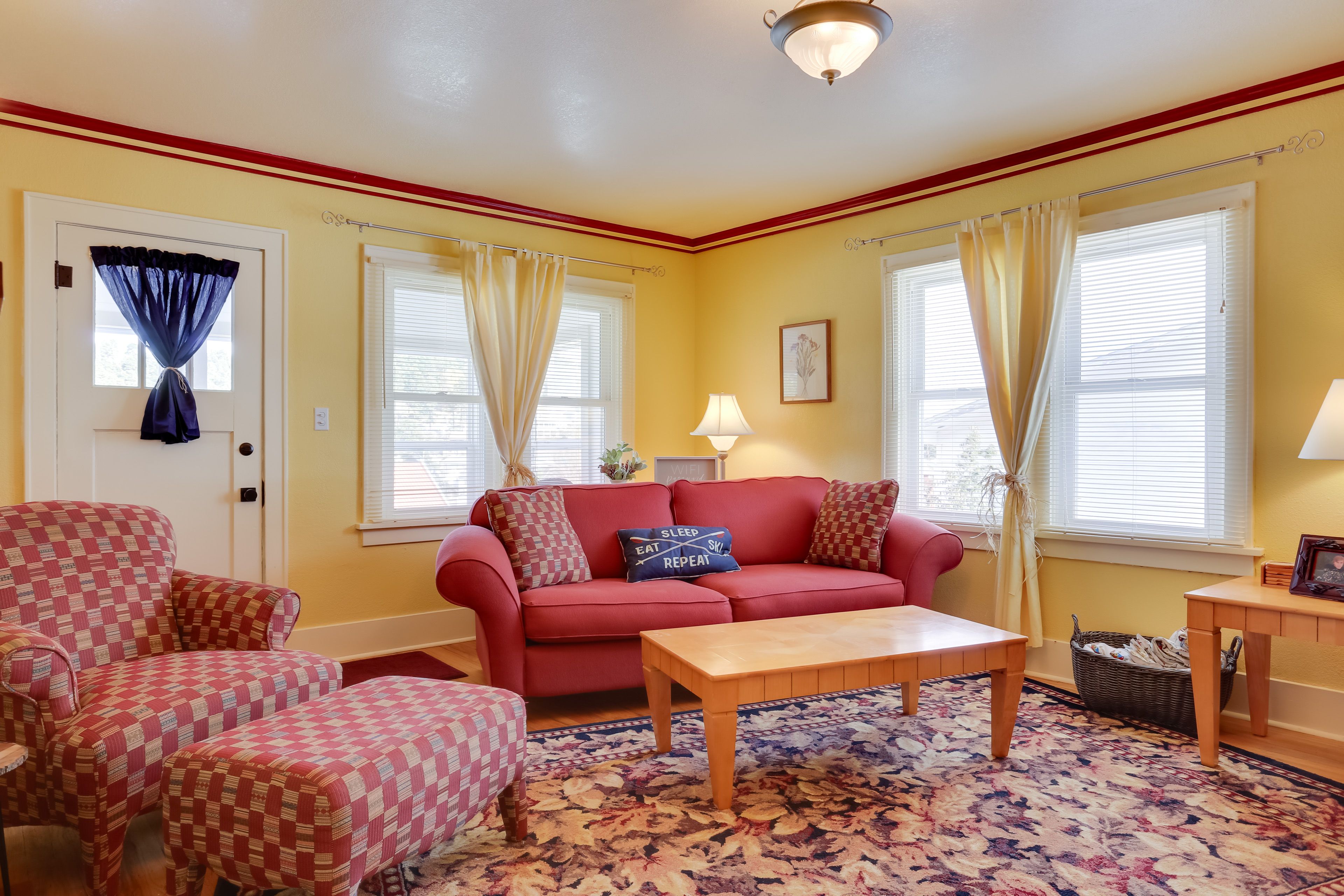 Living Room | 1st Floor | Central Air Conditioning | Fireplace (Decorative Only)