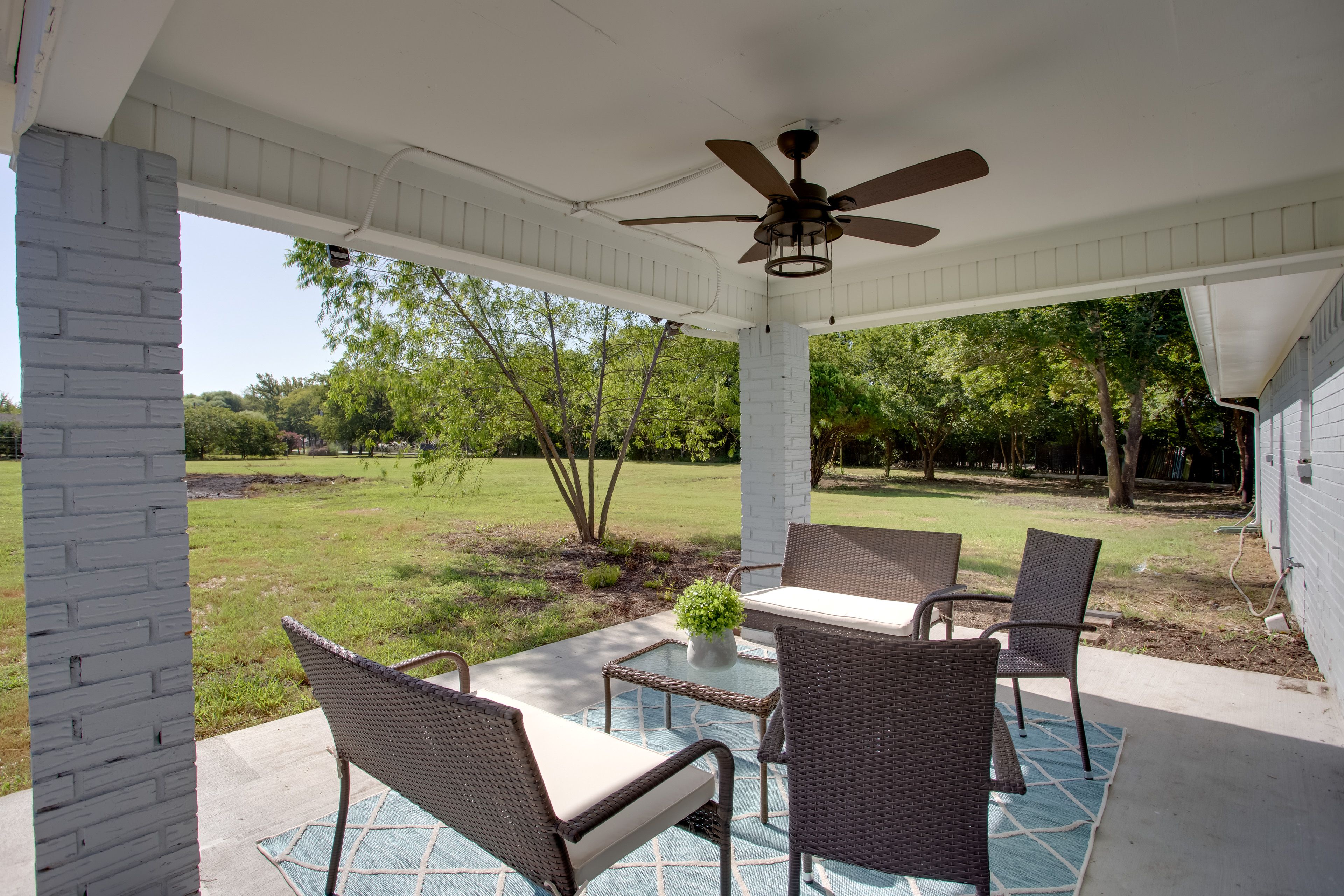 Private Covered Patio | Furnished