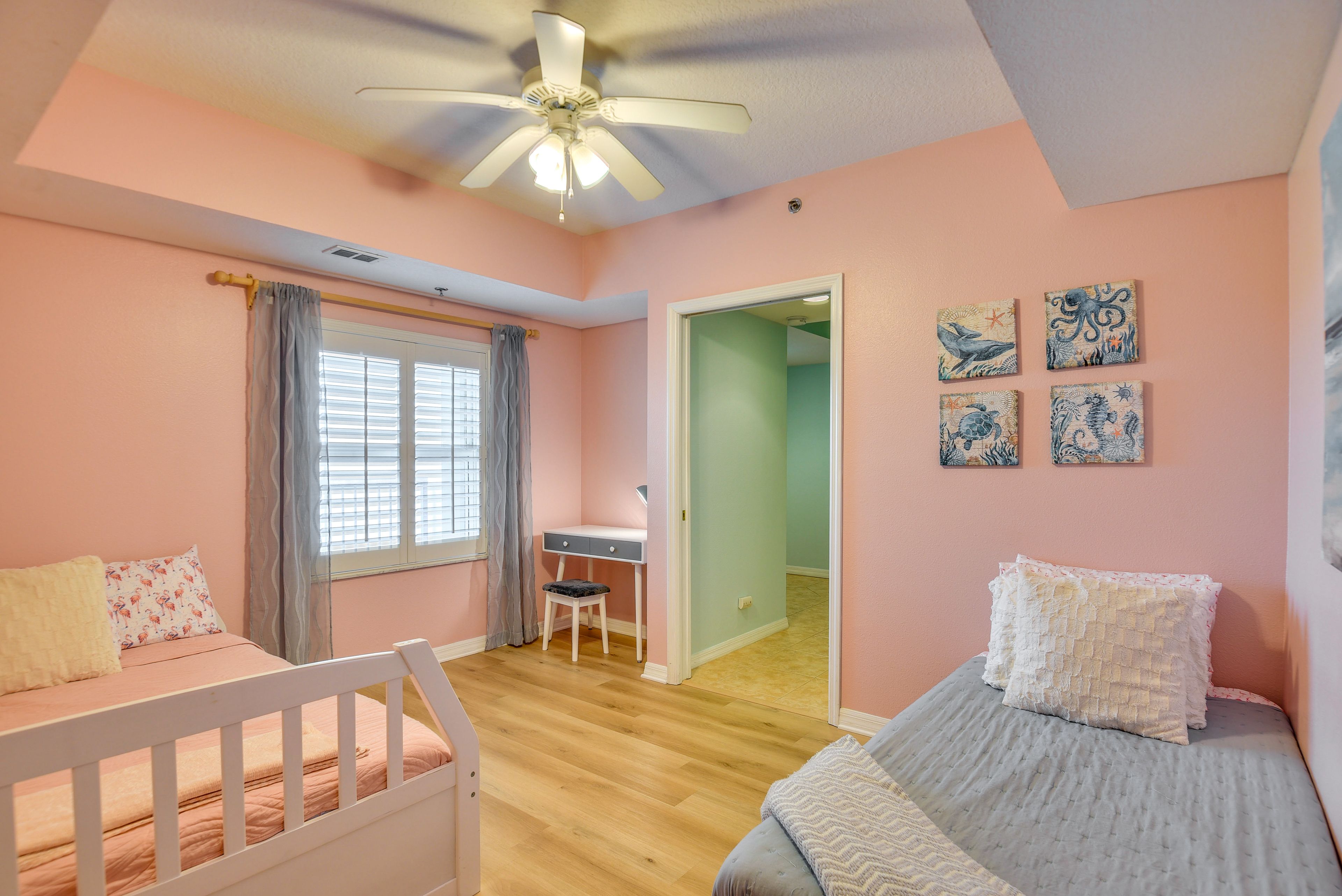 Bedroom 2 | Twin Bed w/ Twin Trundle | Twin Bed | Desk