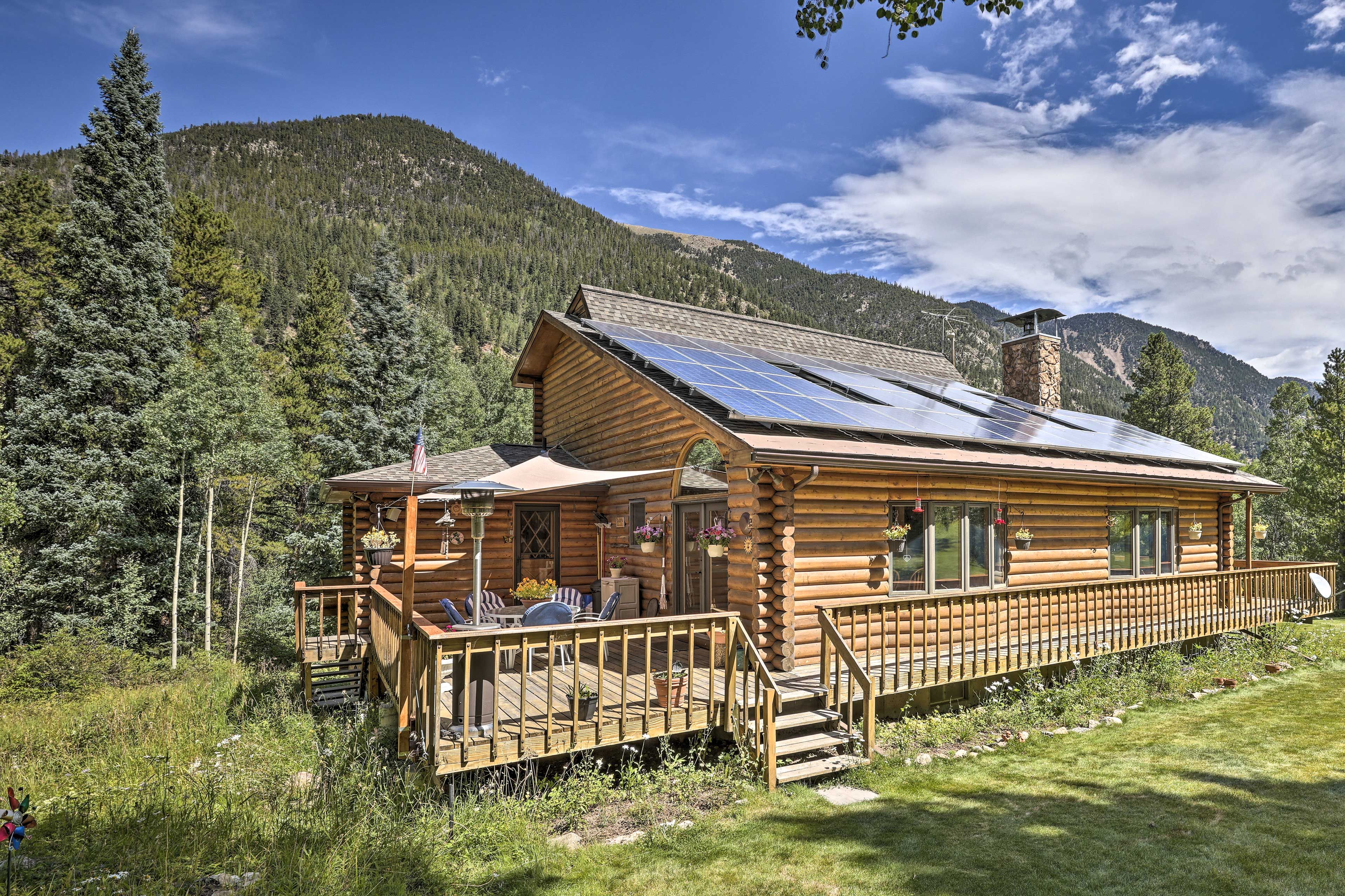 Deck | Mountain Views | Creek On-Site