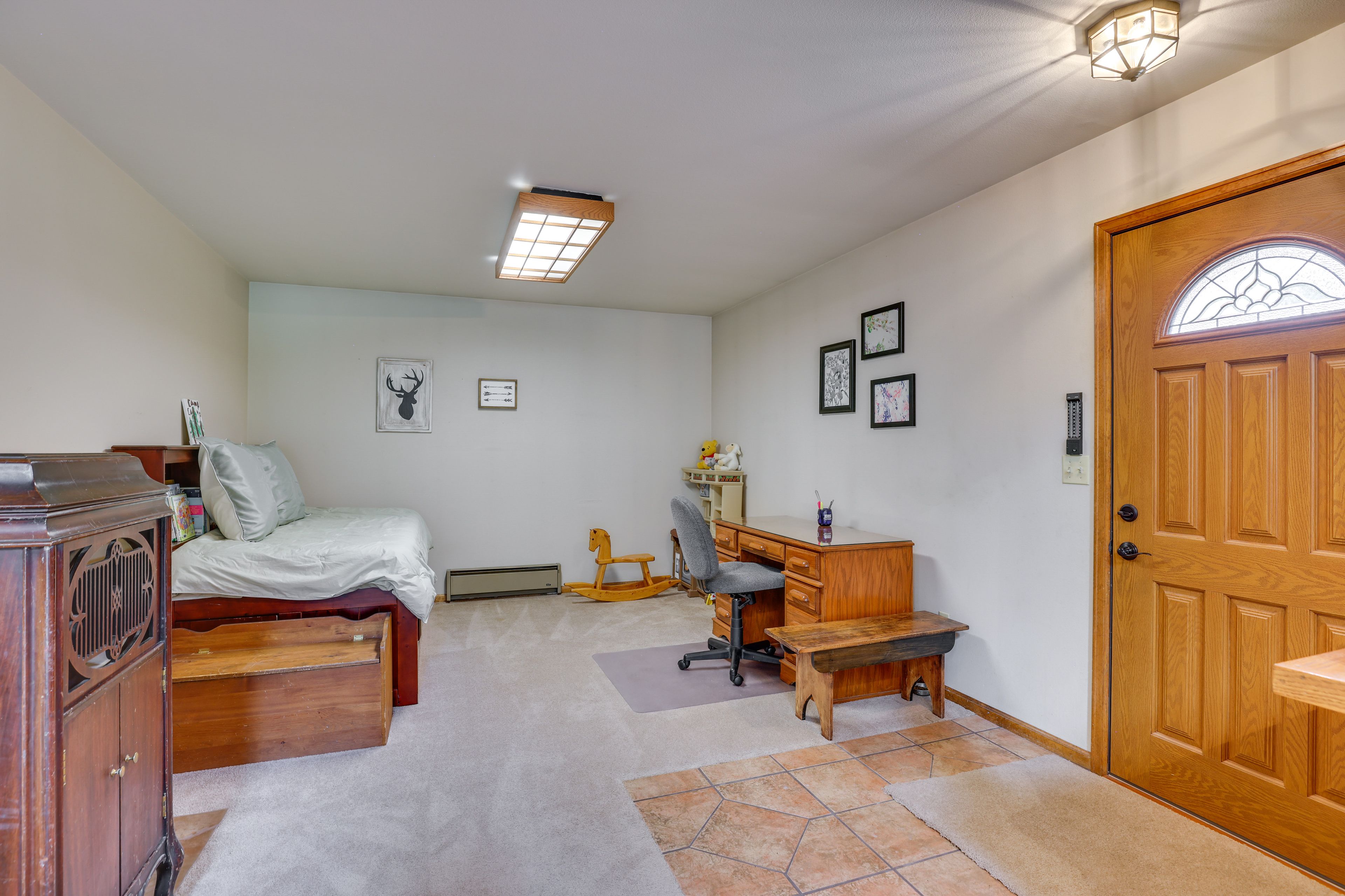 Office | Main Level | Twin Bed w/ Twin Trundle | Desk Workspace | Books