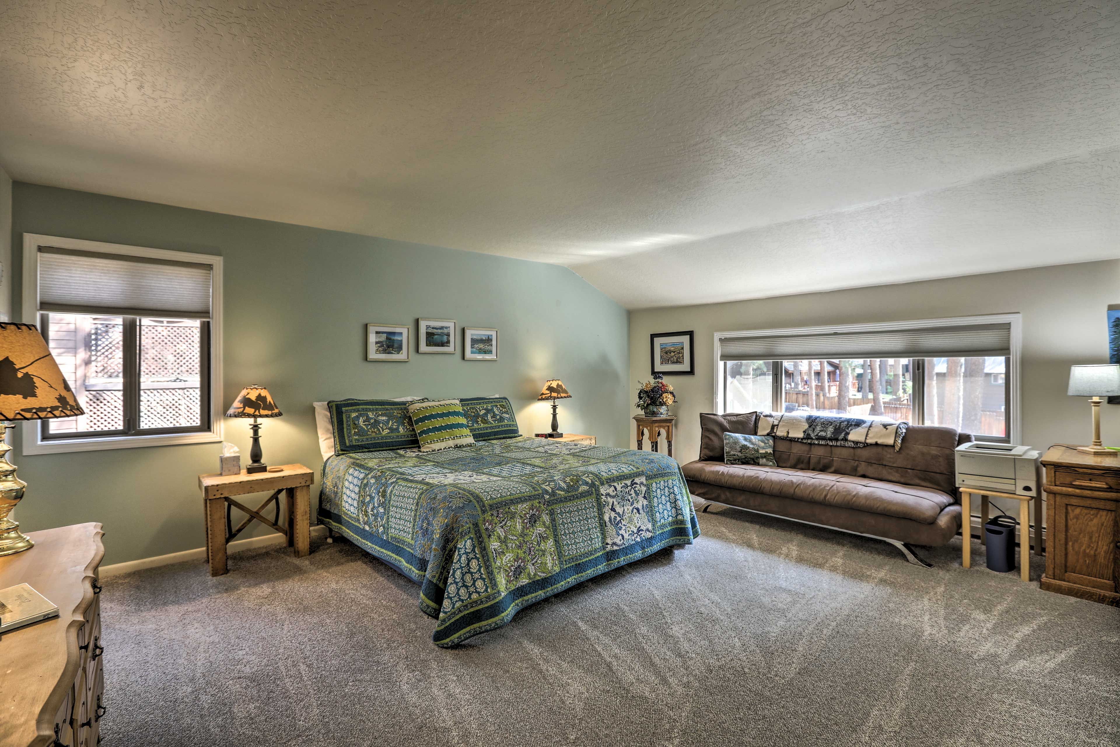 Bedroom 1 | California King Bed | Linens Provided | 2nd Floor
