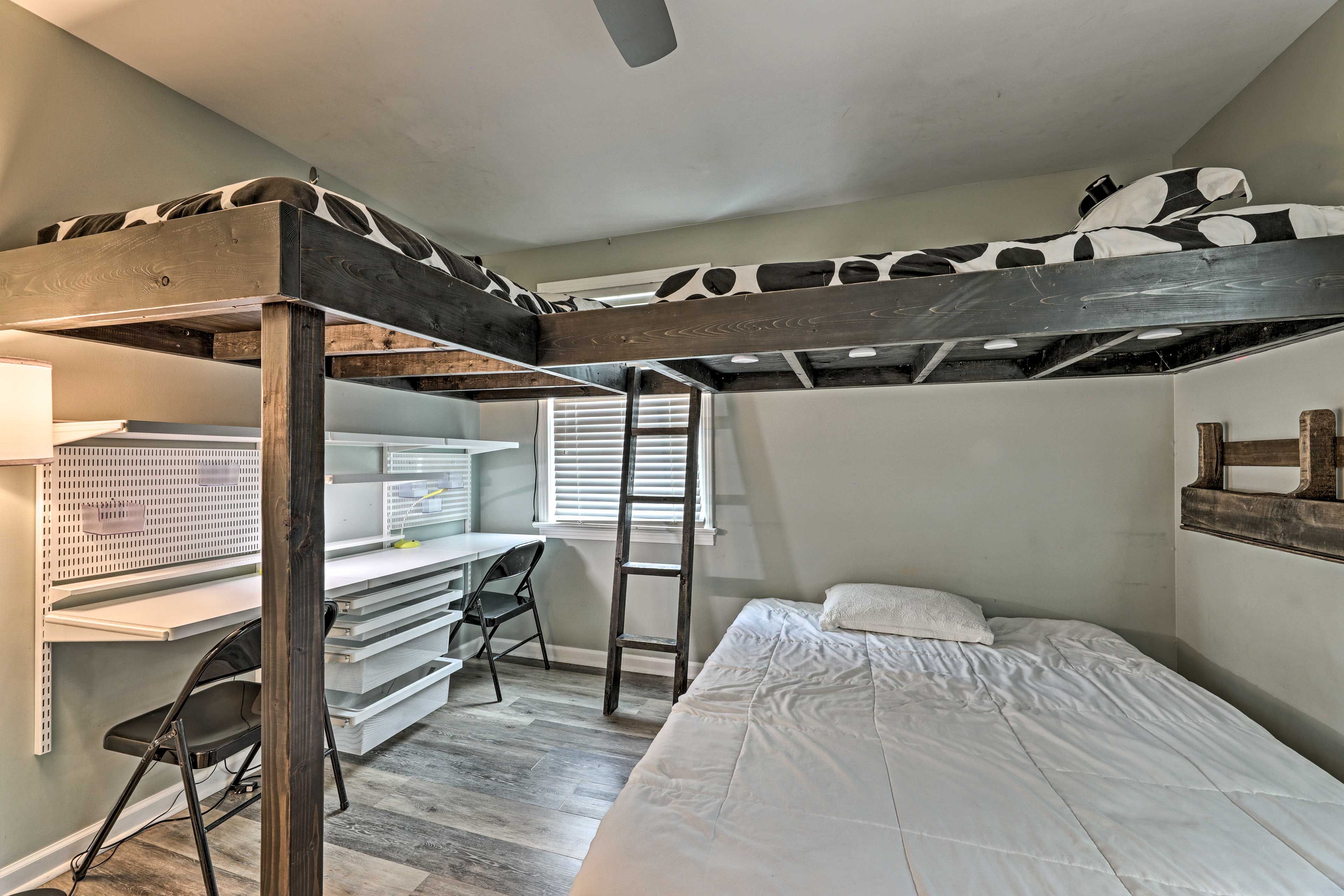Bedroom 3 | Full Bed | 2 Lofted Twin Beds