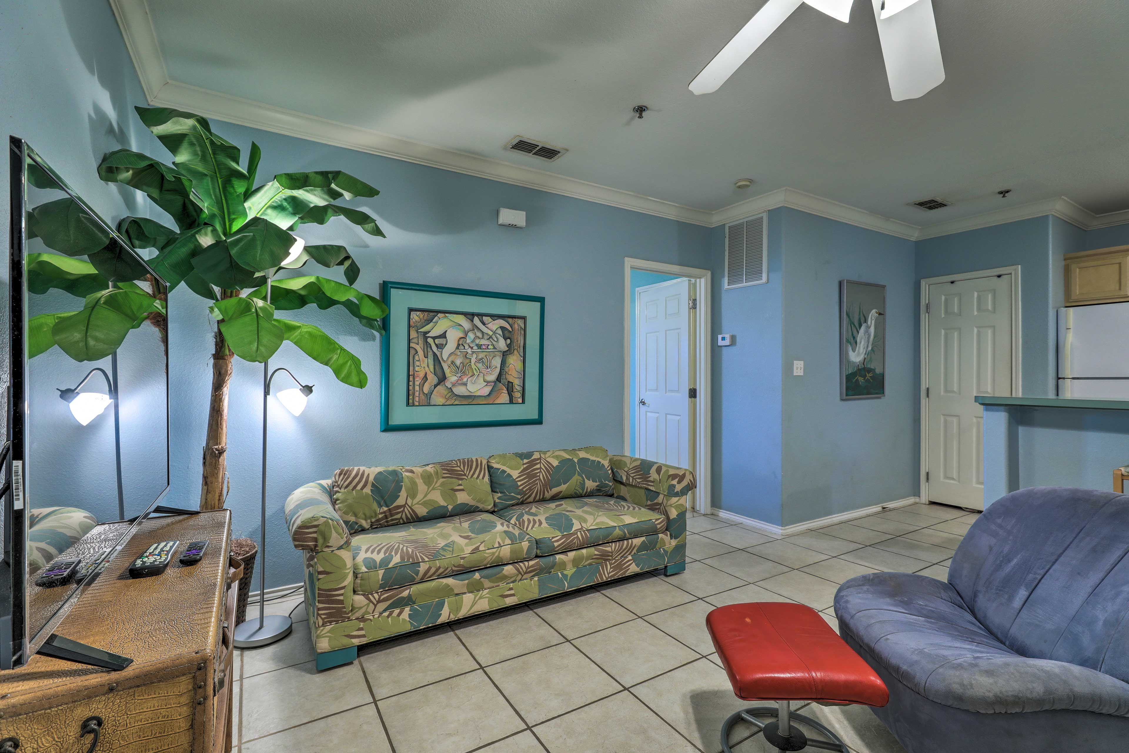 Living Area | Central Heat & A/C