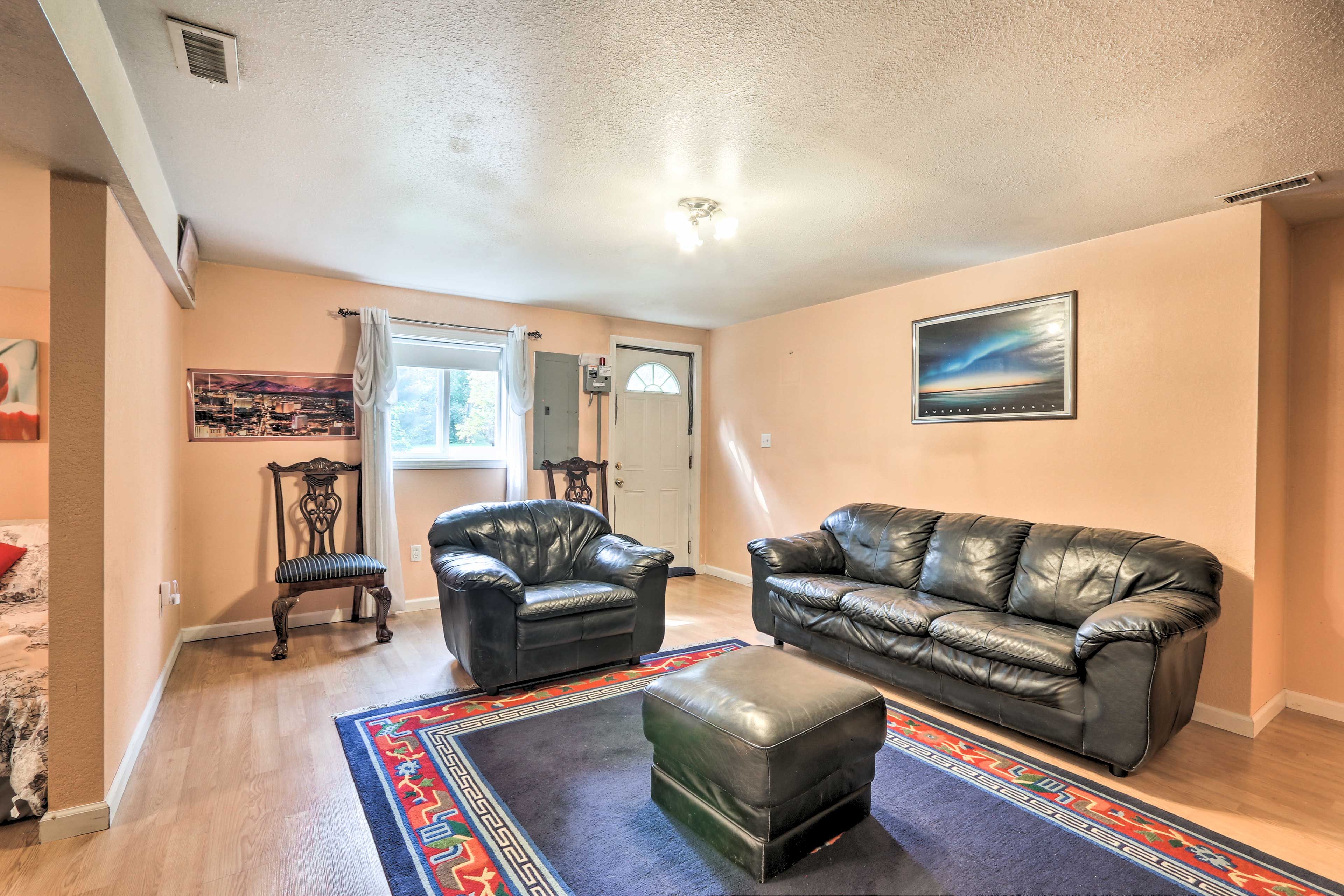 Basement Living Room | Access to Backyard