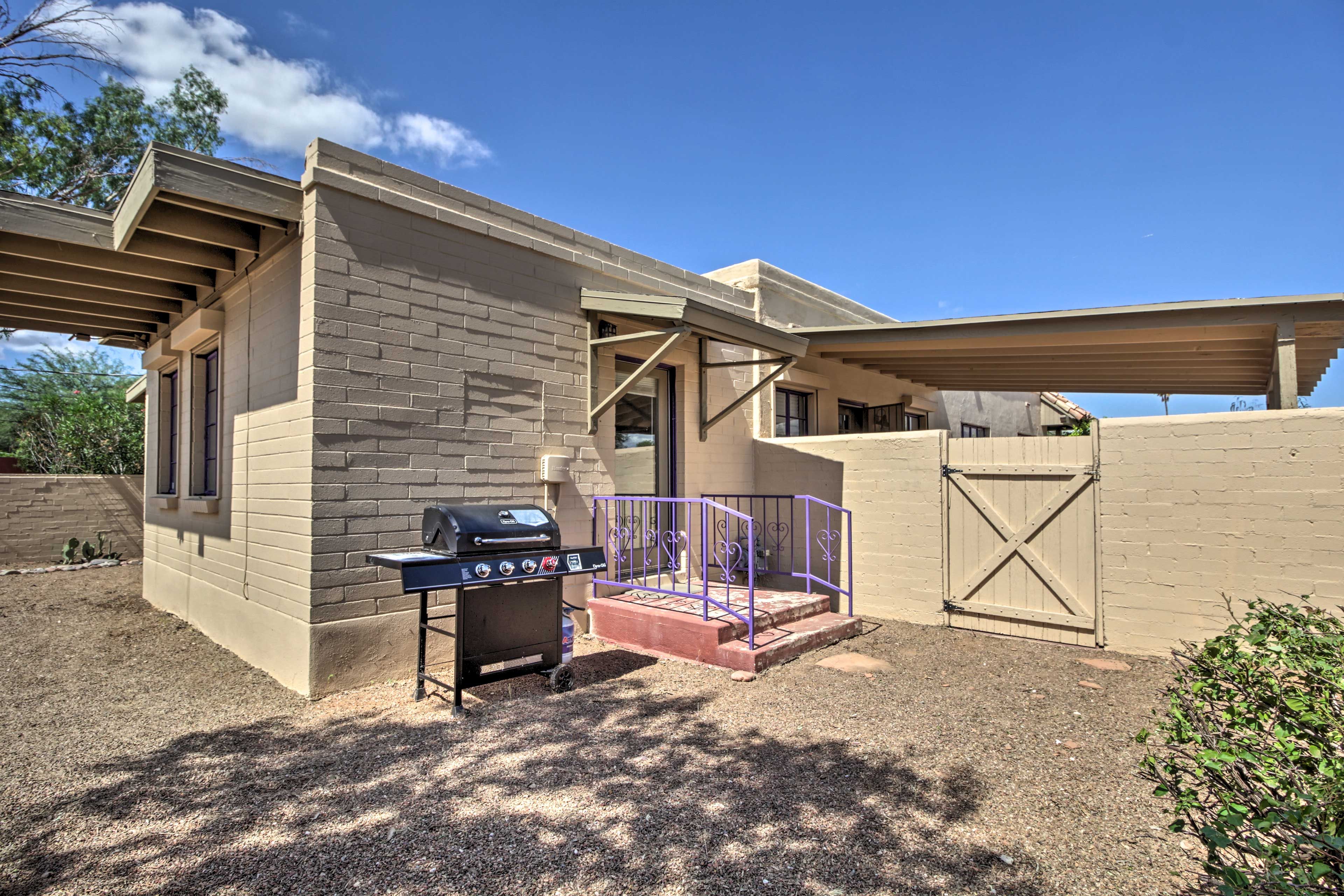 Private Backyard | Access from Bedroom 1 | Gate to Driveway