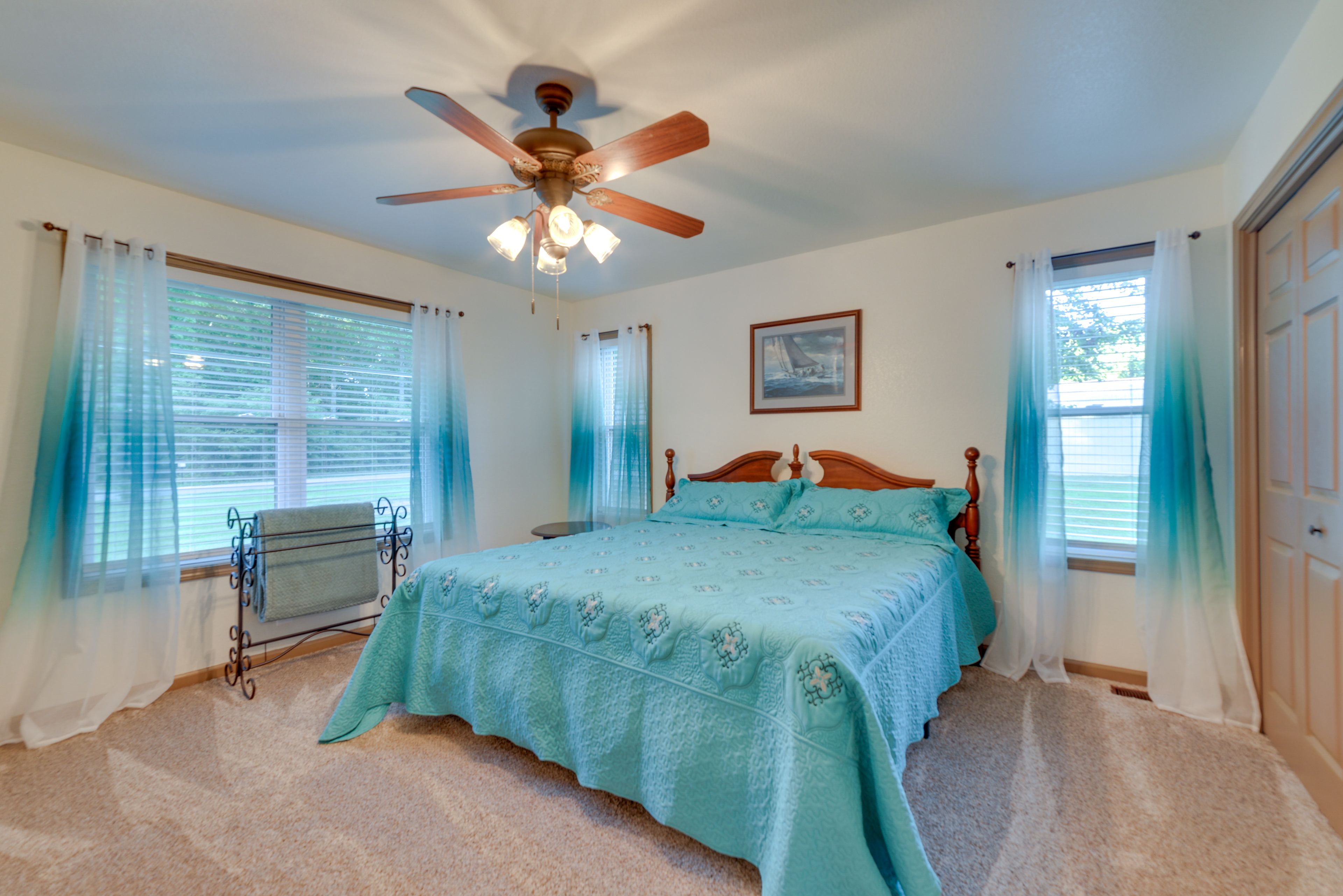 Bedroom 1 | King Bed | 1st Floor | Iron/Board | Hangers