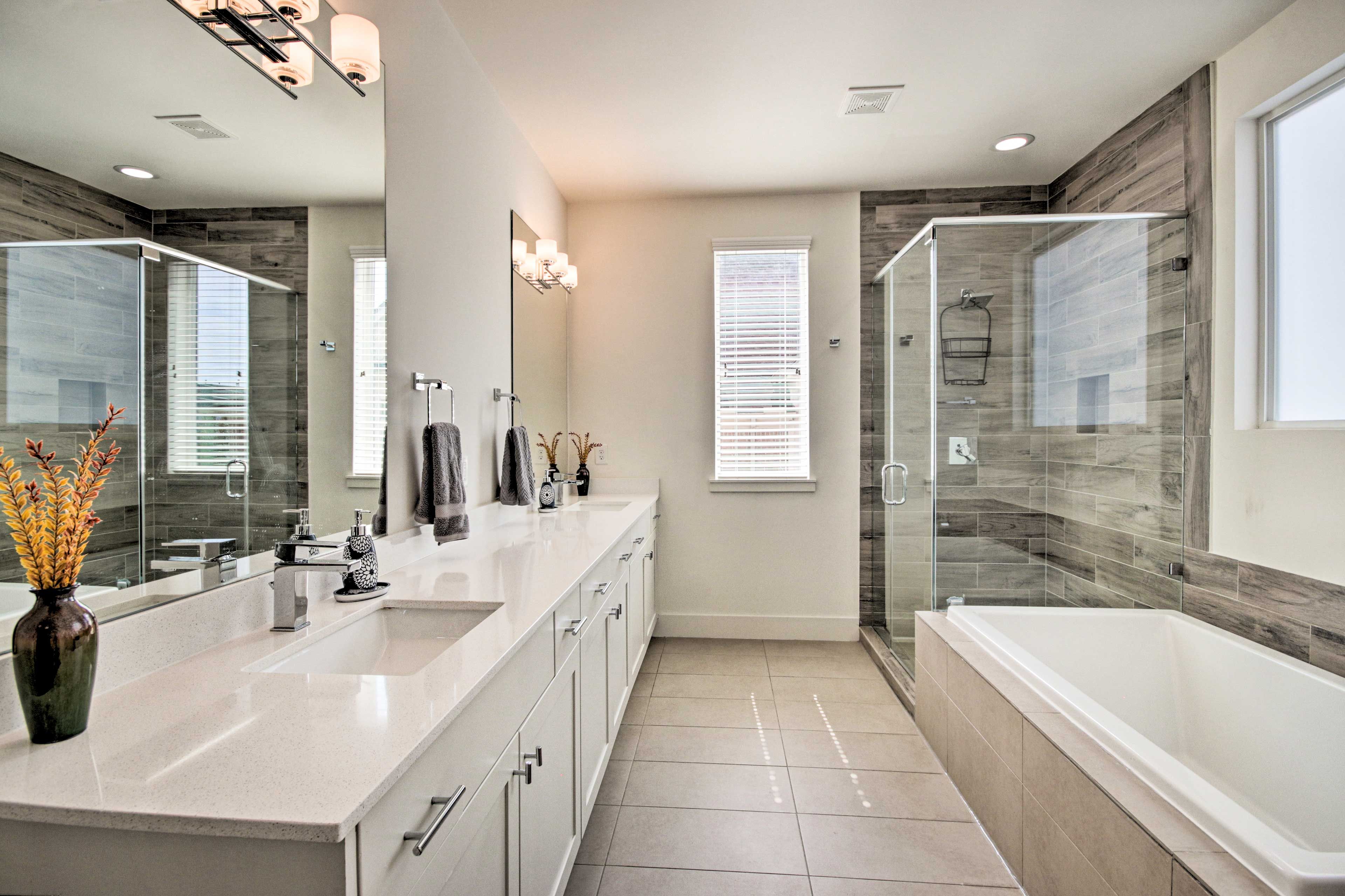Bathroom 1 | Walk-In Shower | Double Vanity
