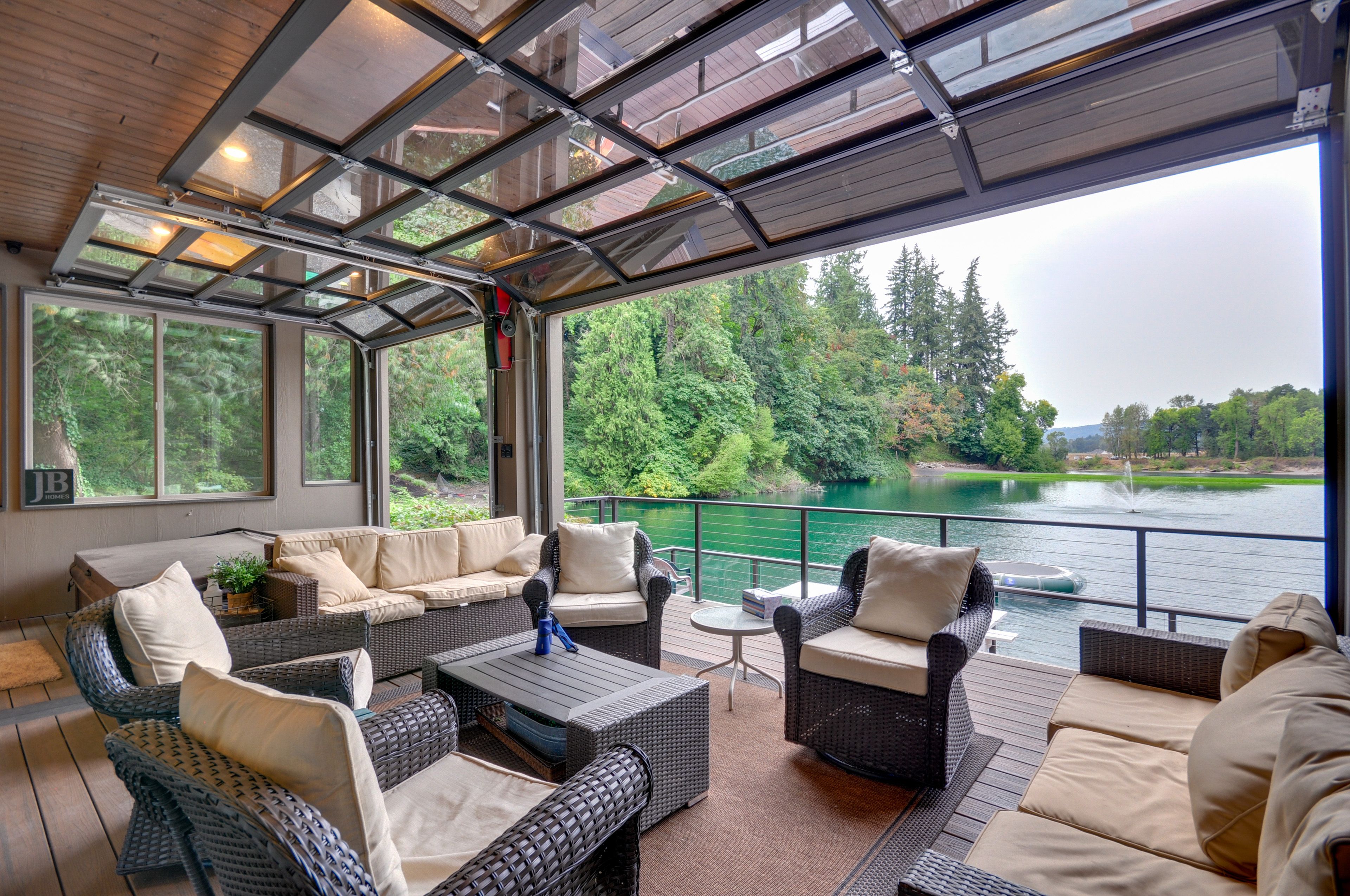 Sunroom | Single-Story Cabin | Stairs Required for Deck