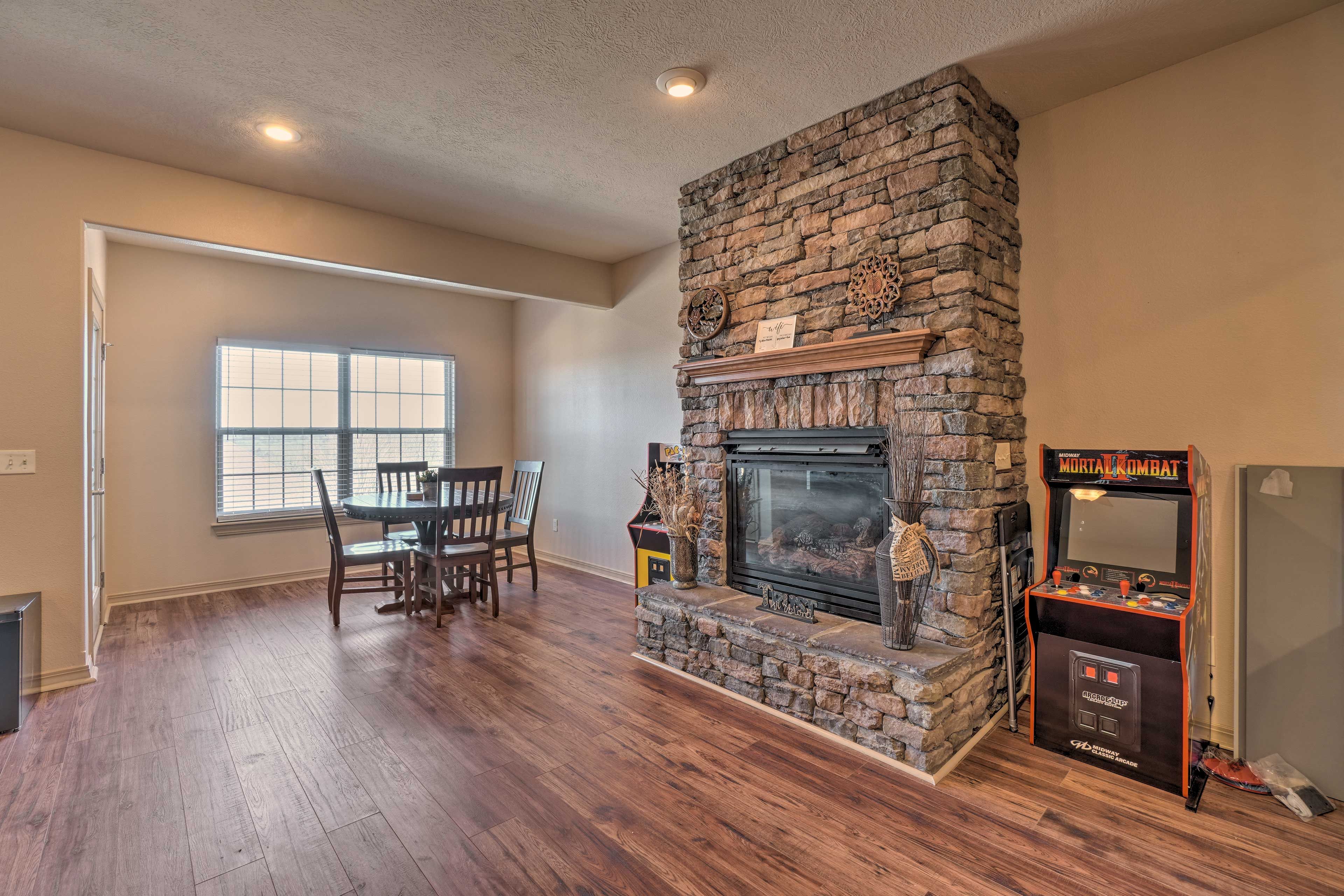 Downstairs Living Room | Fireplace