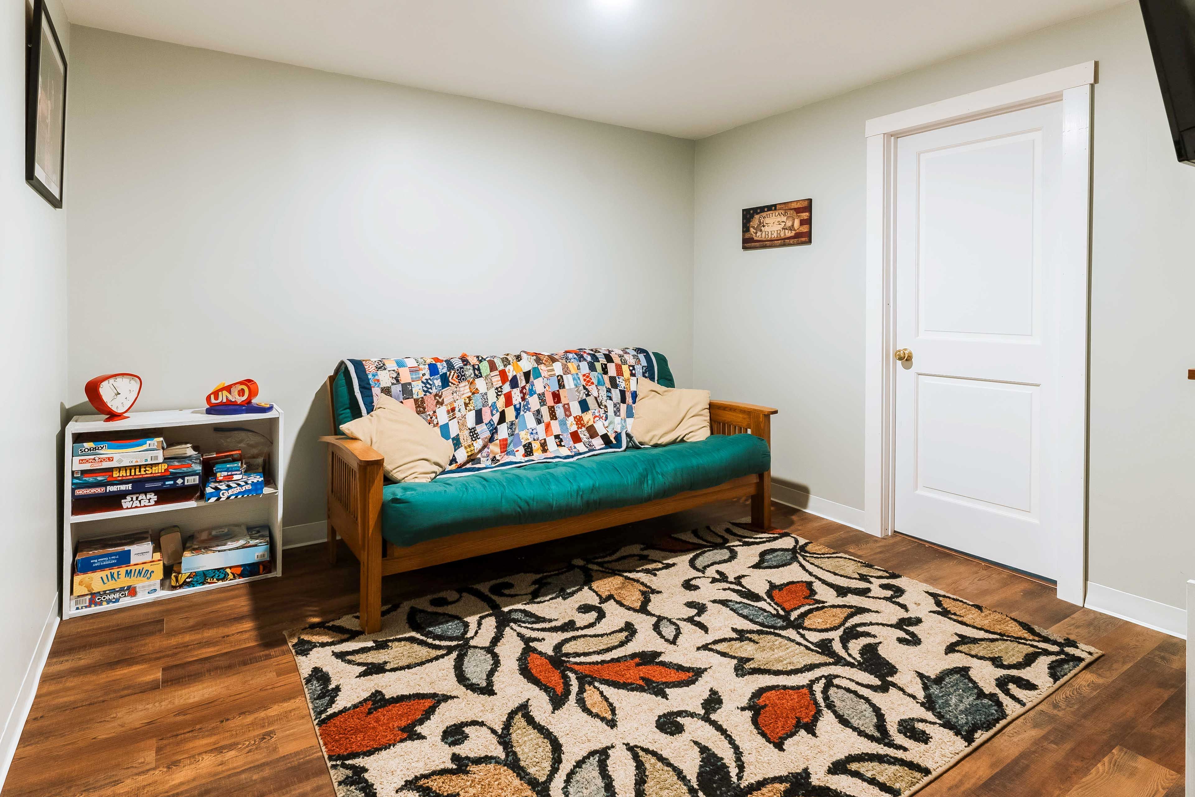 Game Room | Futon | Patio Access | Basement