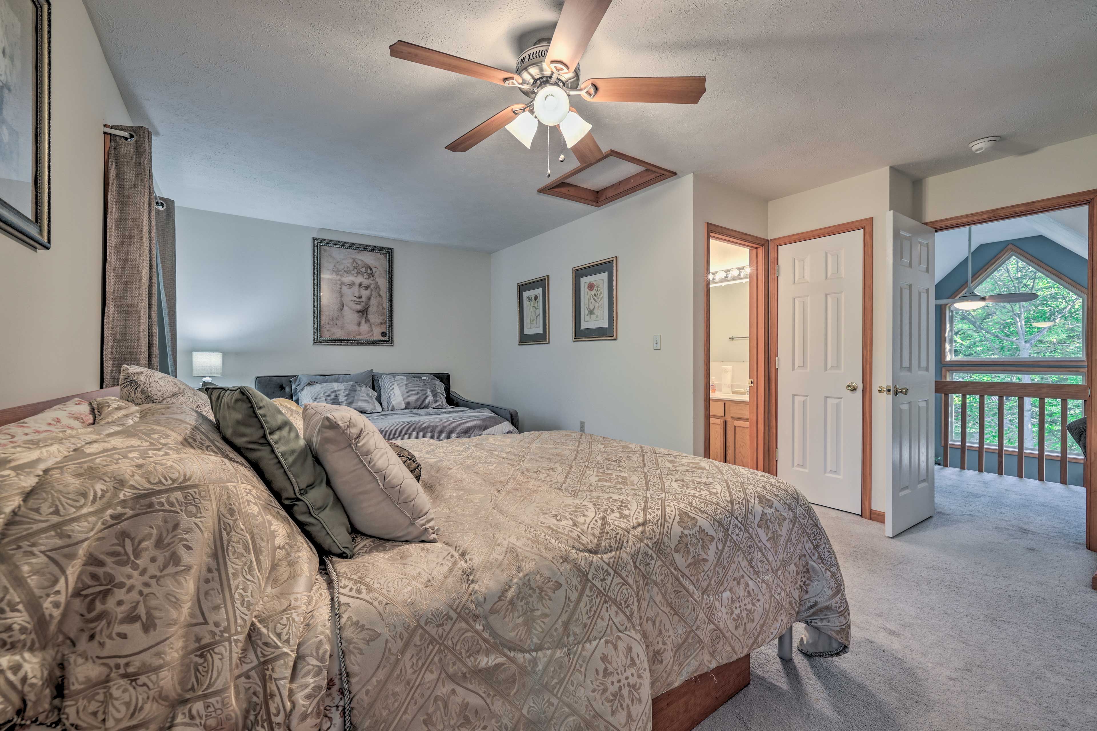 Bedroom 1 | Full-Sized Bed w/ Twin Trundle Bed