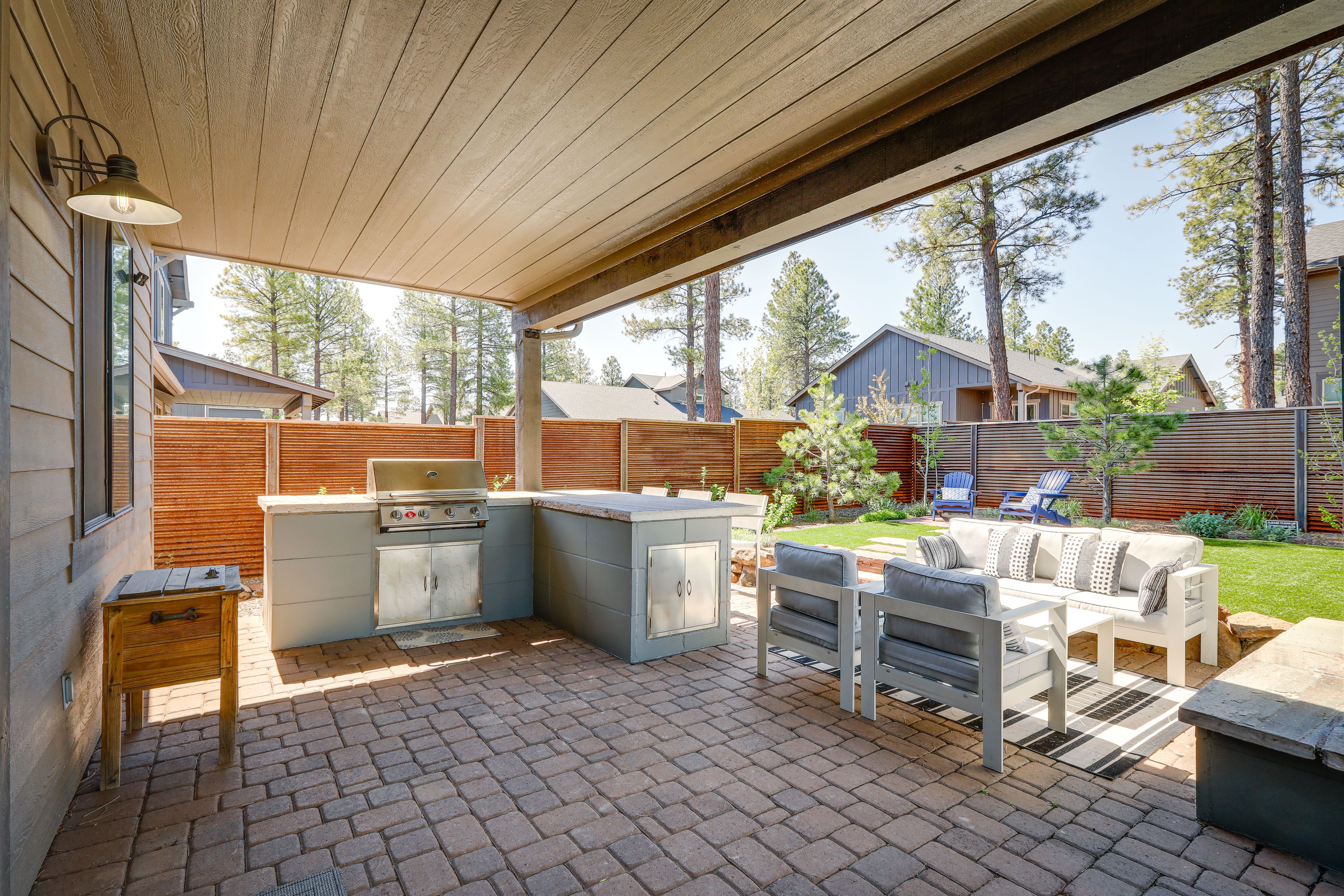 Patio | Gas Grill | Outdoor Seating | Fireplace