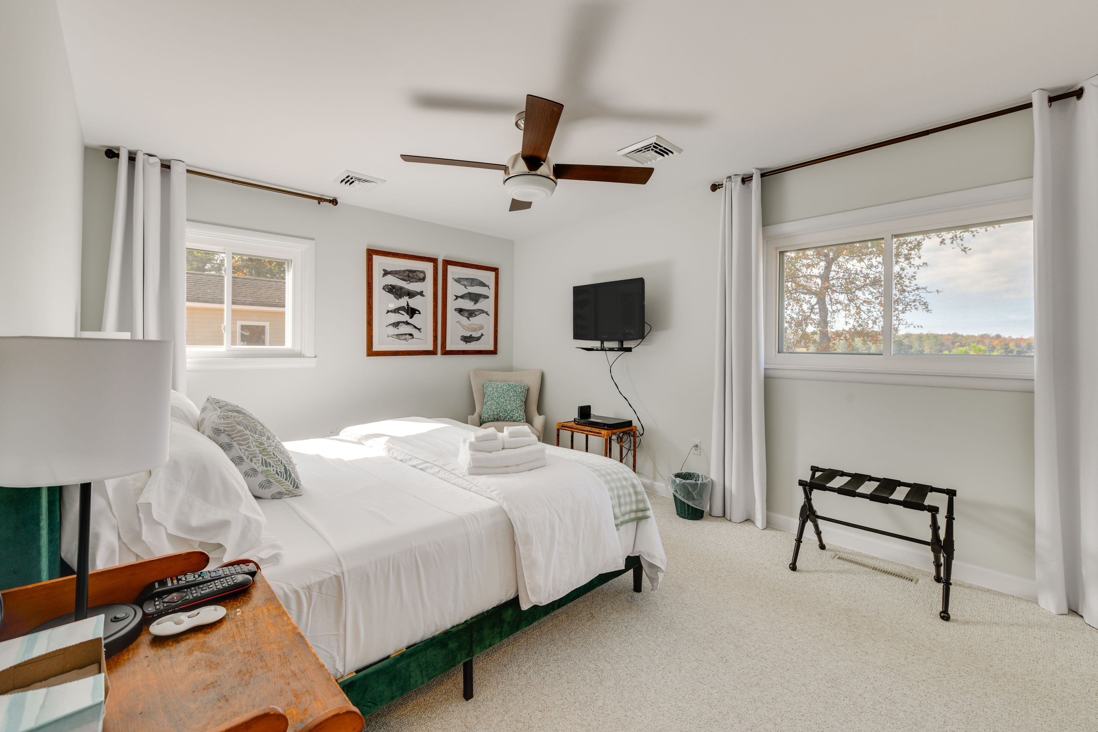 Bedroom 1 | Queen Bed | Cable TV | 1st Floor | No Stairs Required