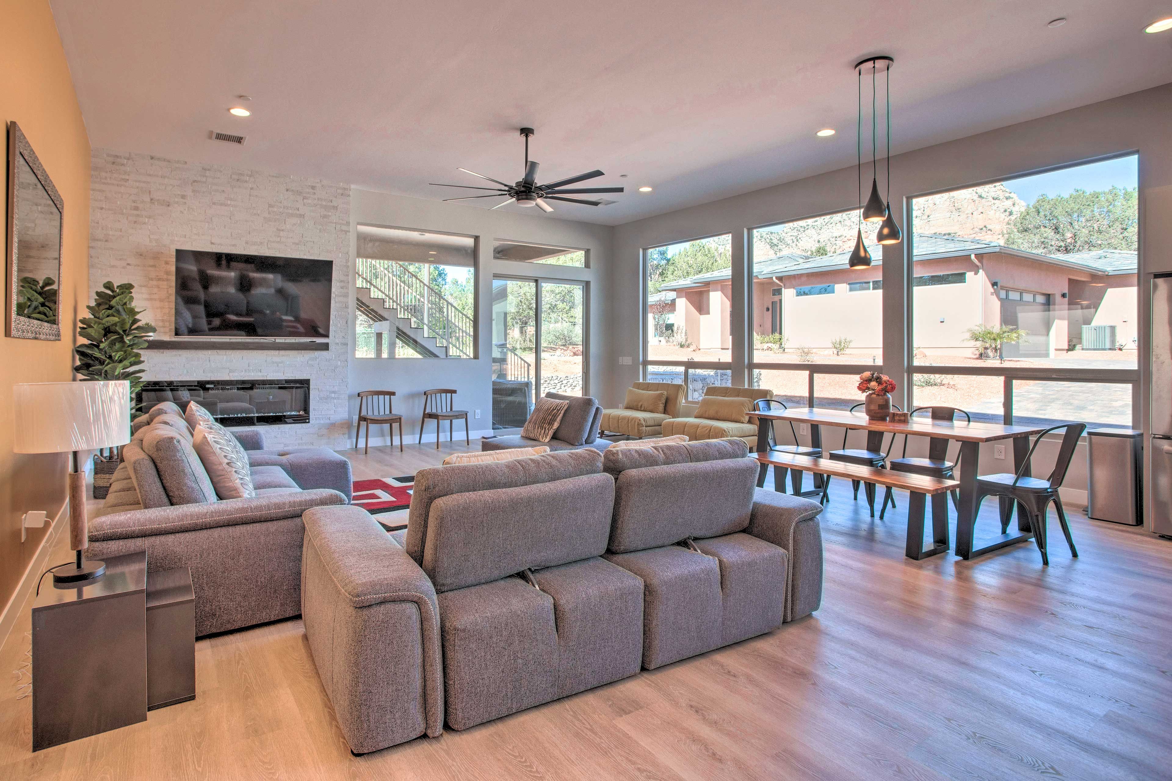 Living Area | Gas Fireplace