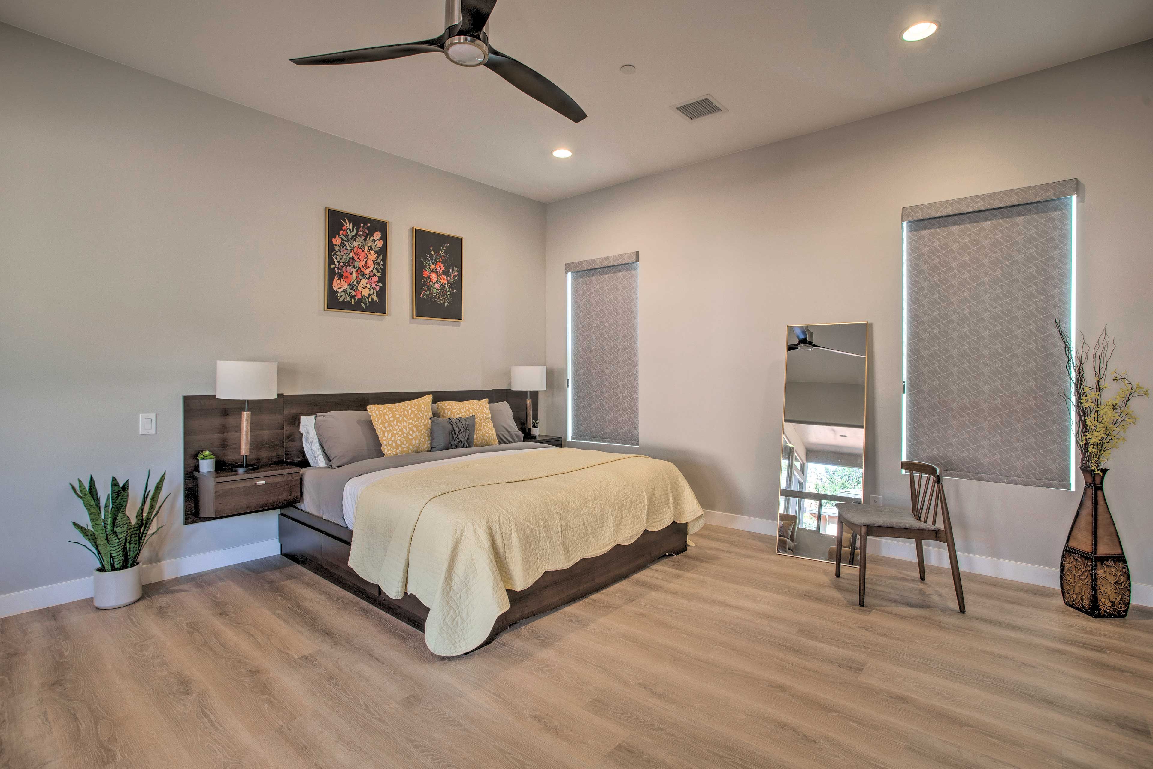 Bedroom 1 | King Bed | Twin Sleeper Sofa