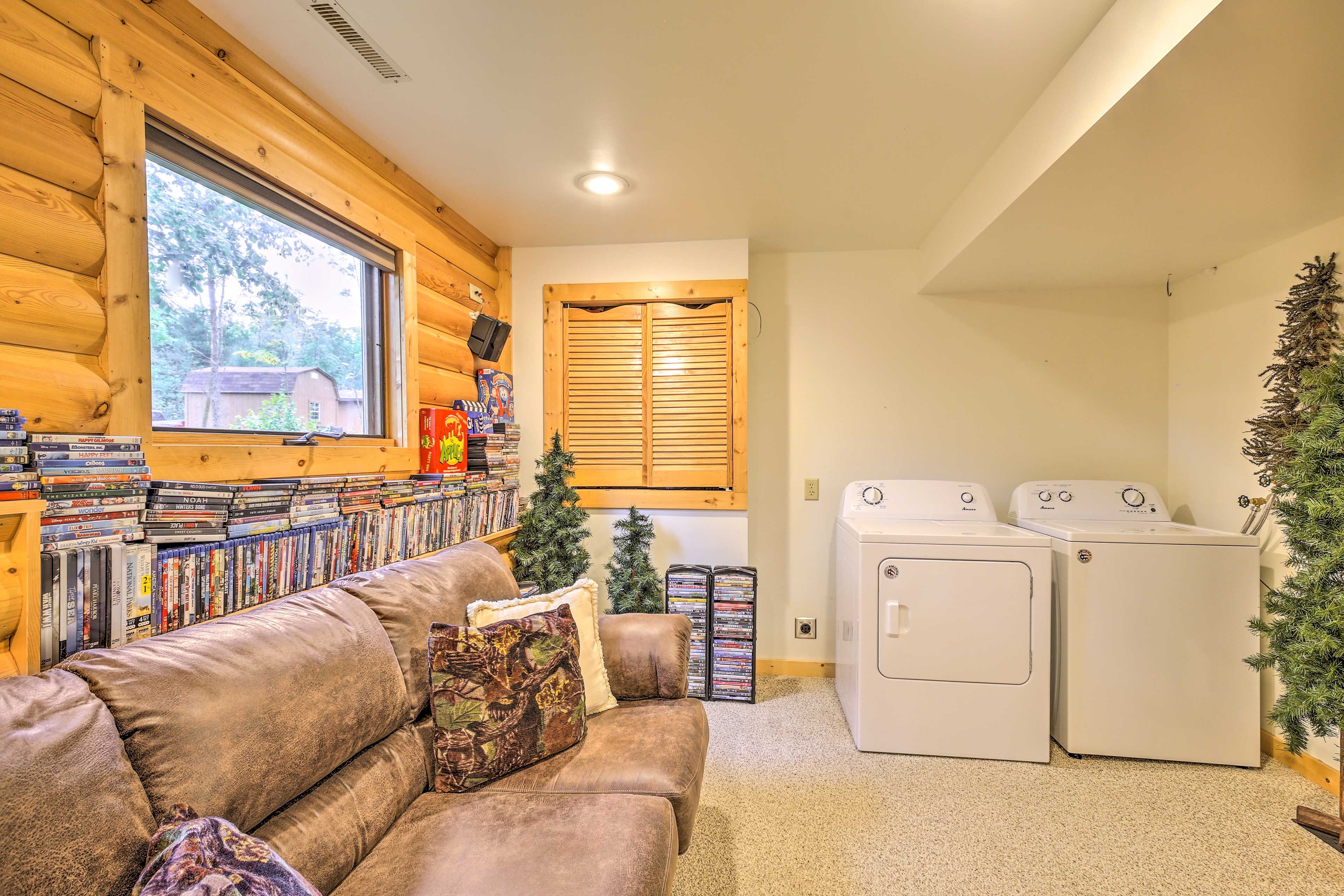 Lounge Area | Washer & Dryer | Board Games