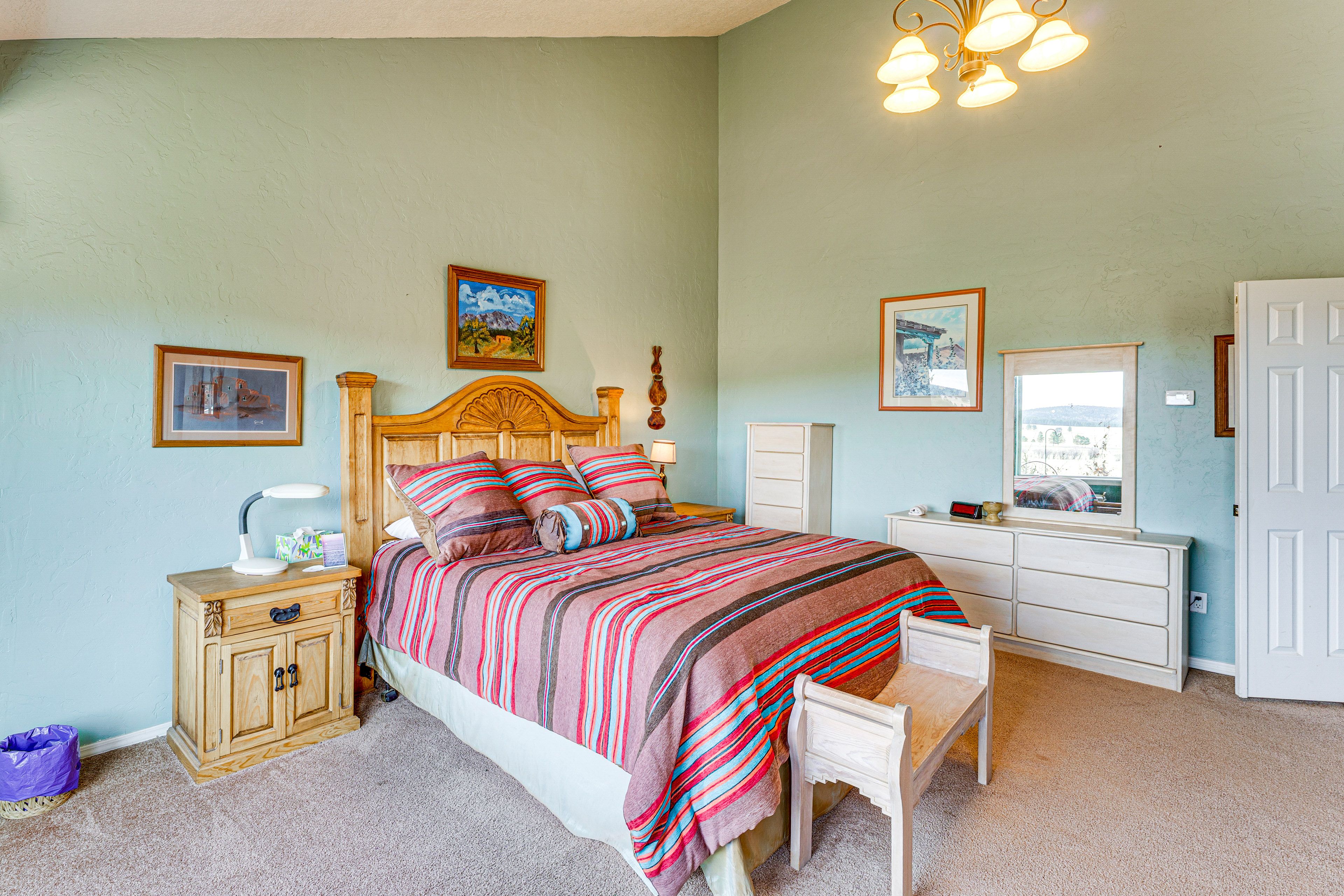 Bedroom 1 | King Bed | Smart TV | 2 Dedicated Workspaces