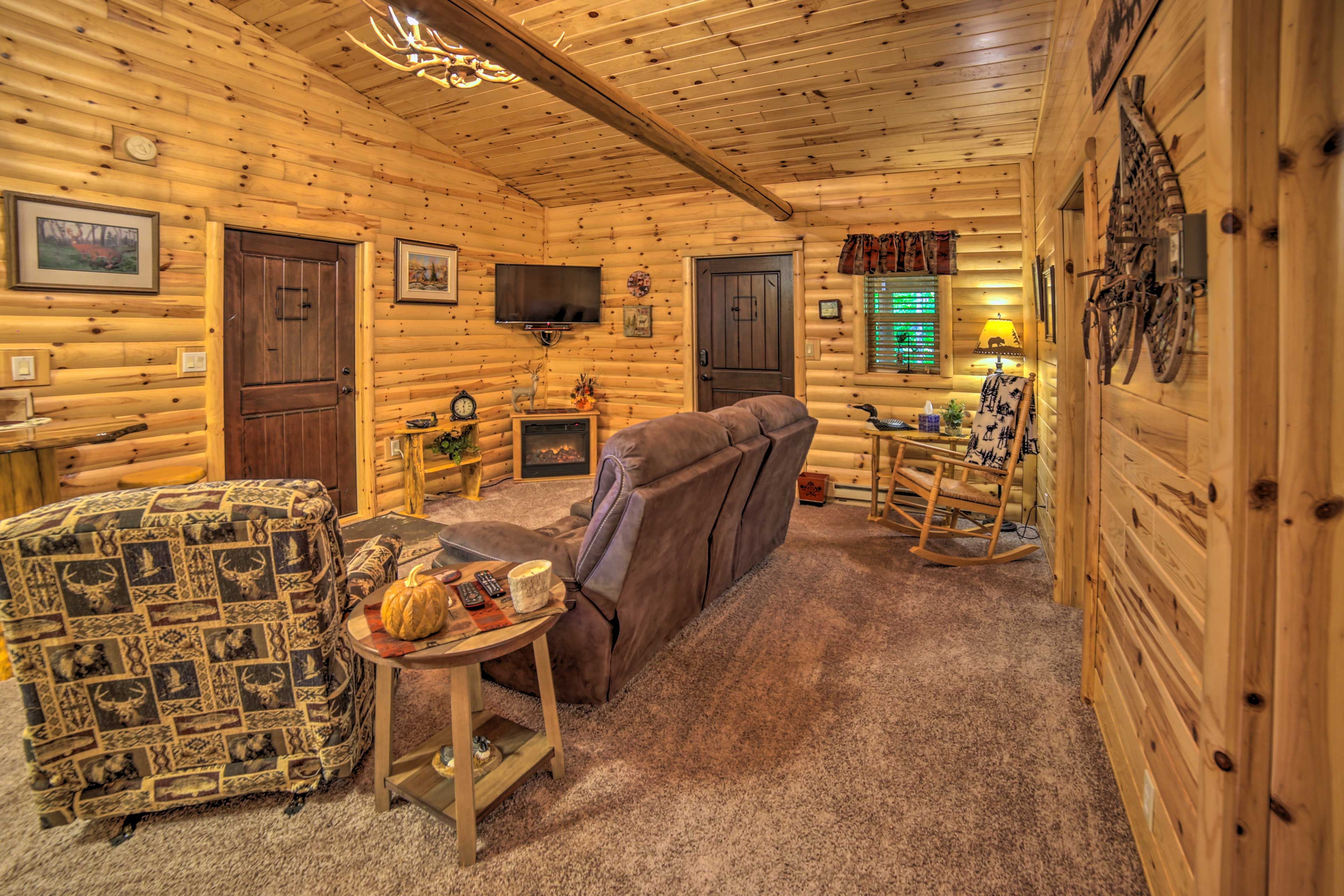 Living Room | Smart TV | Electric Fireplace