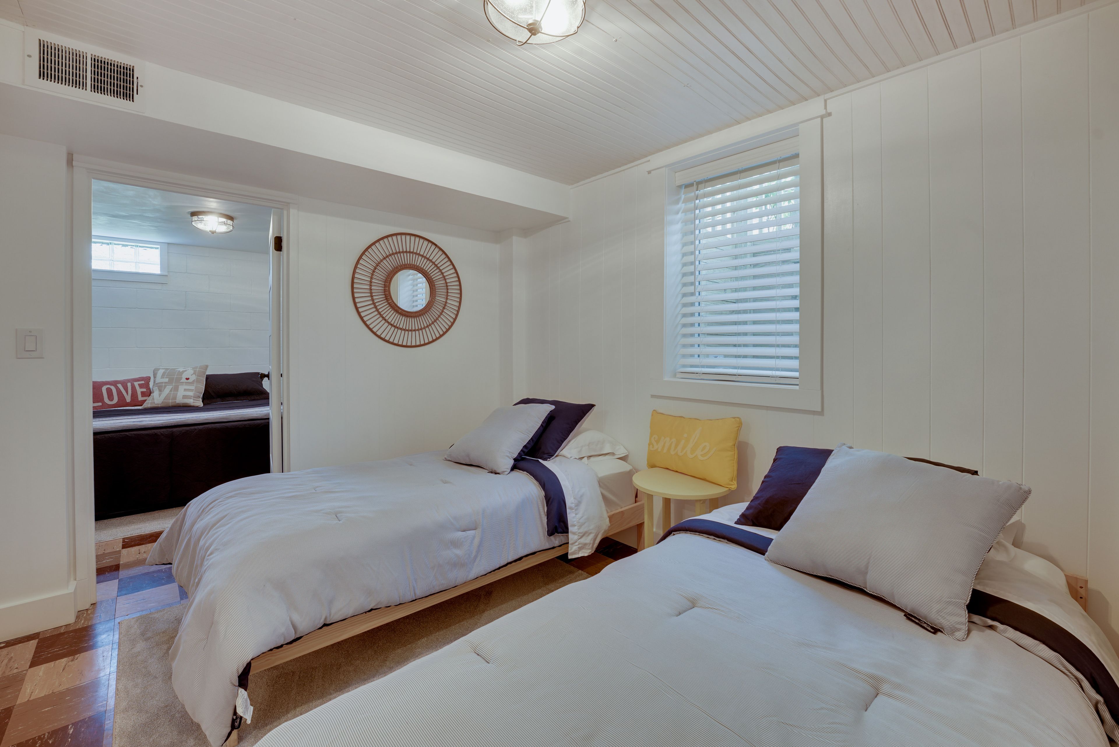 Bedroom 4 | 2 Twin Beds | Basement
