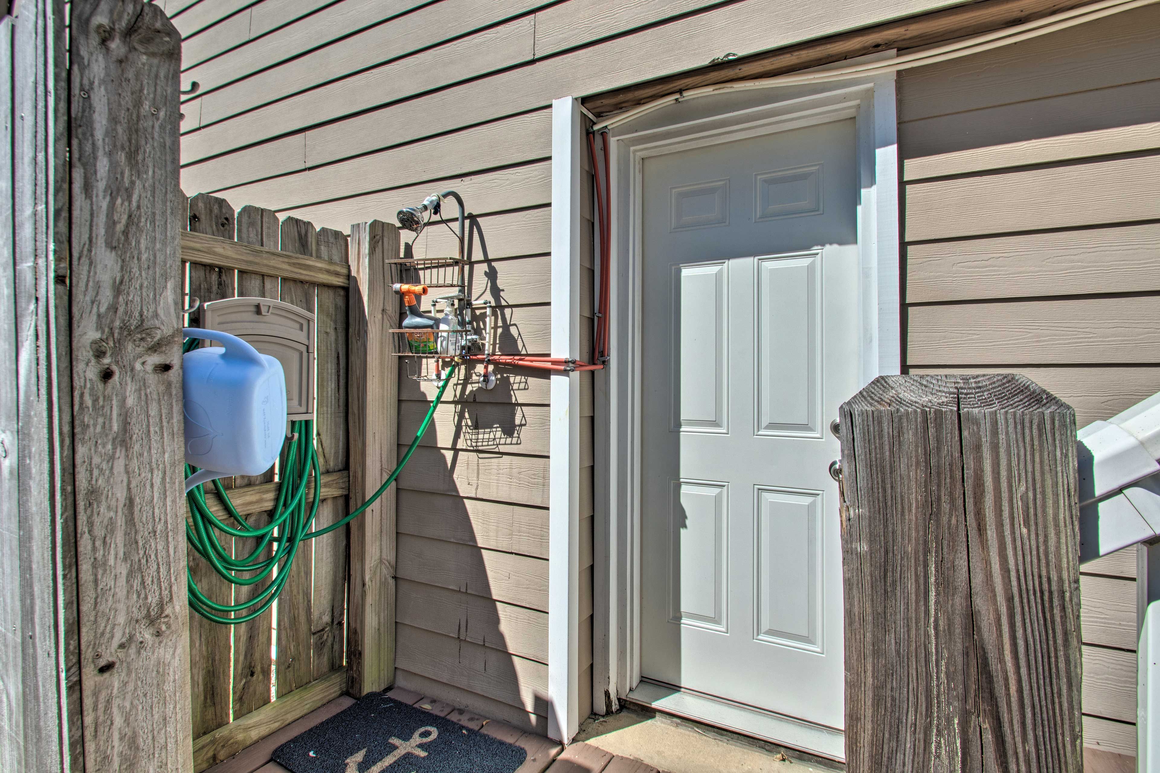 Shared Outdoor Shower