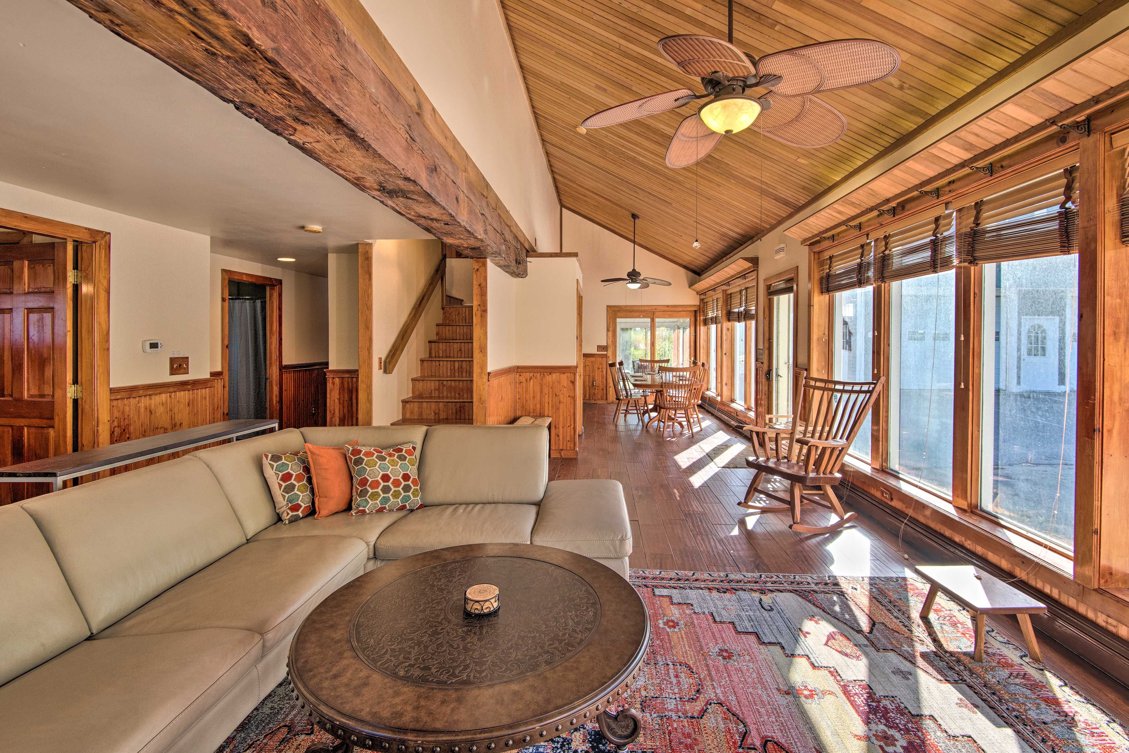 Gilford Vacation Rental | 5BR | 2BA | 3 Stories | Stairs Required | 2,500 Sq Ft