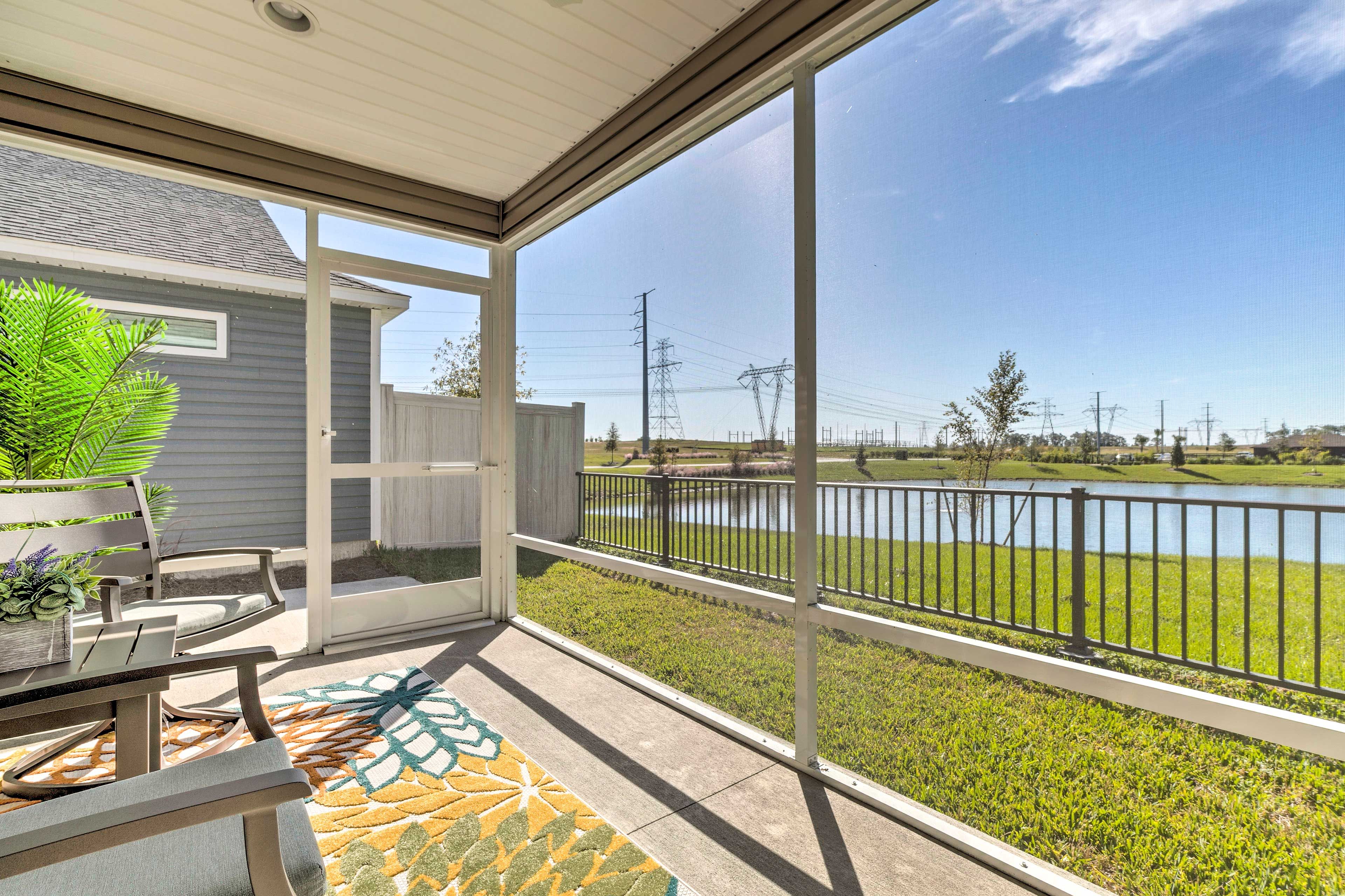 Patio | Community Amenity Access (Available w/ Passes & Fee)