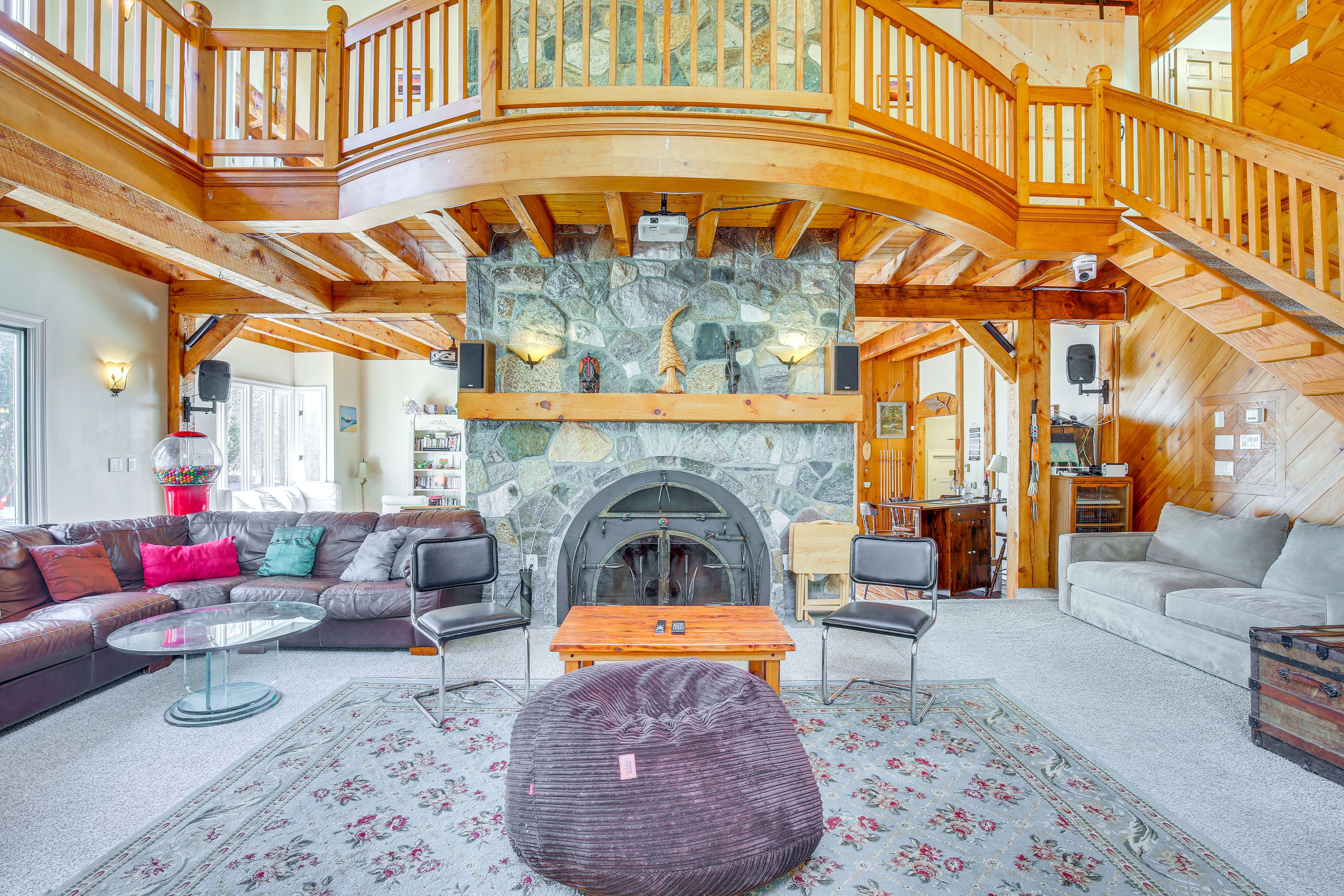 Living Room | 1st Floor | Free WiFi | Central A/C | Hot Water/Baseboard Heating