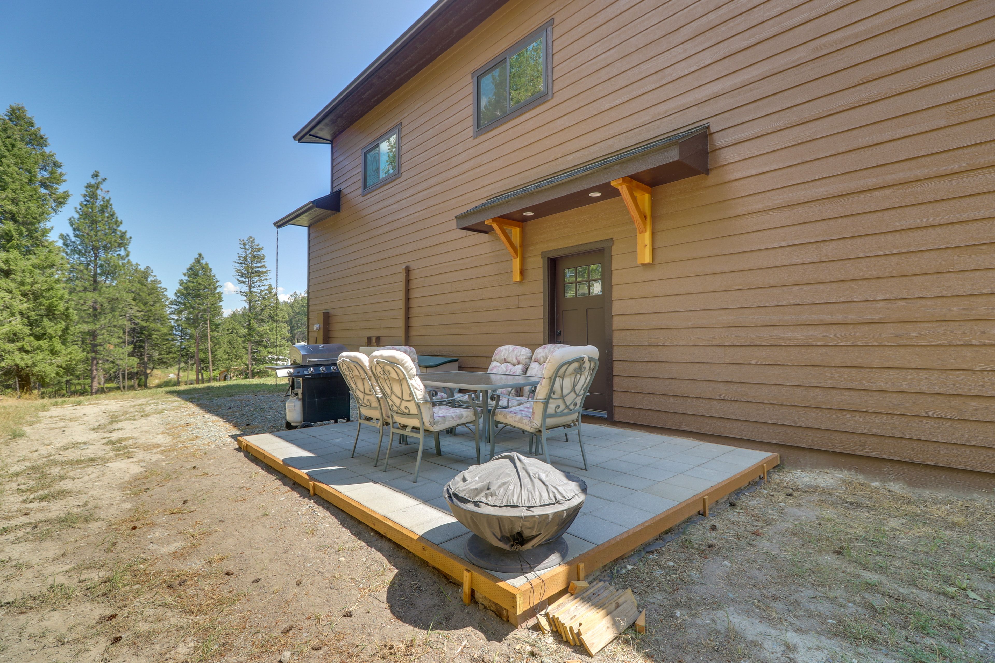 Back Exterior | Furnished Patio | Gas Grill | Hammock