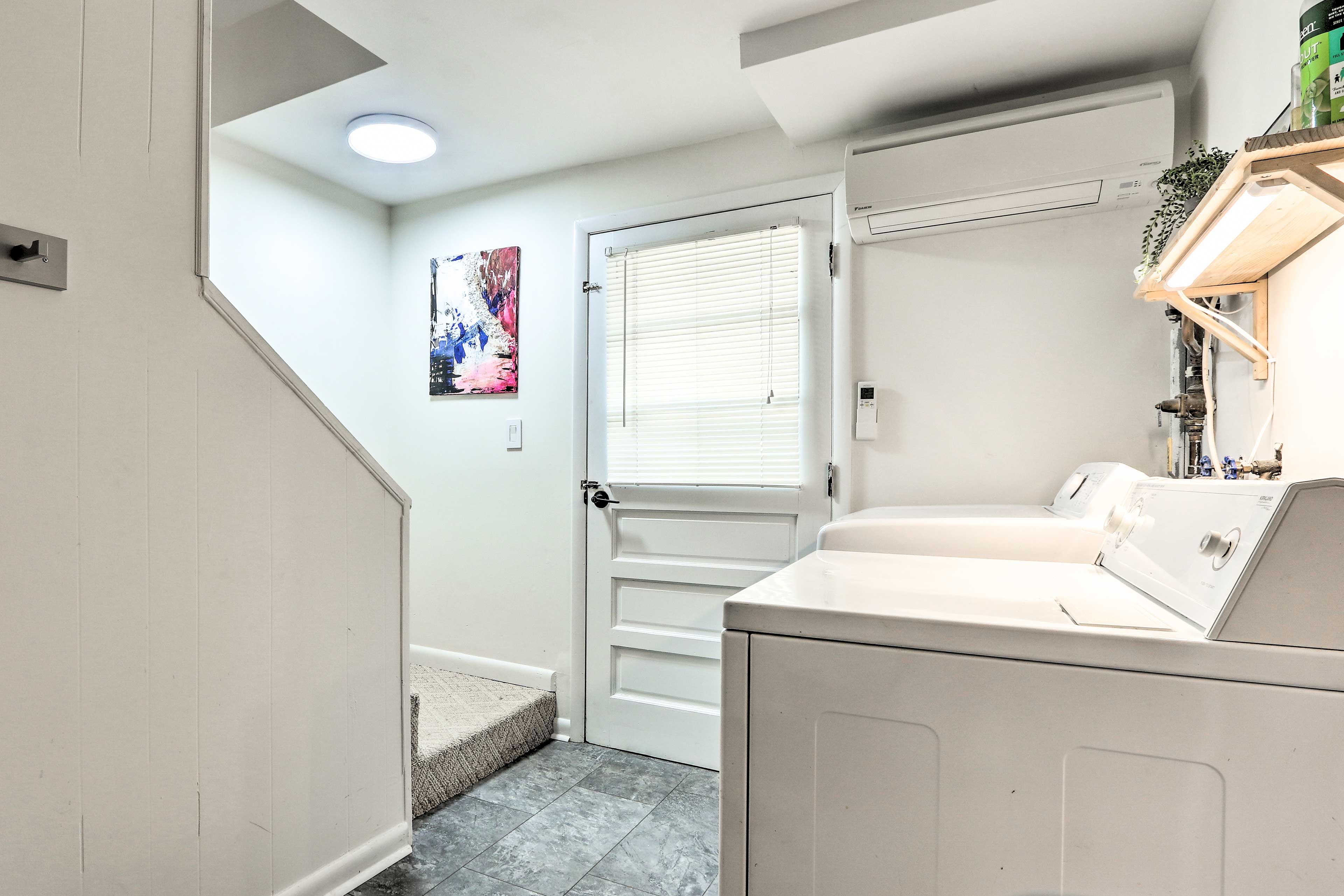 In-Unit Laundry | Main Level | Stairs to Access Loft