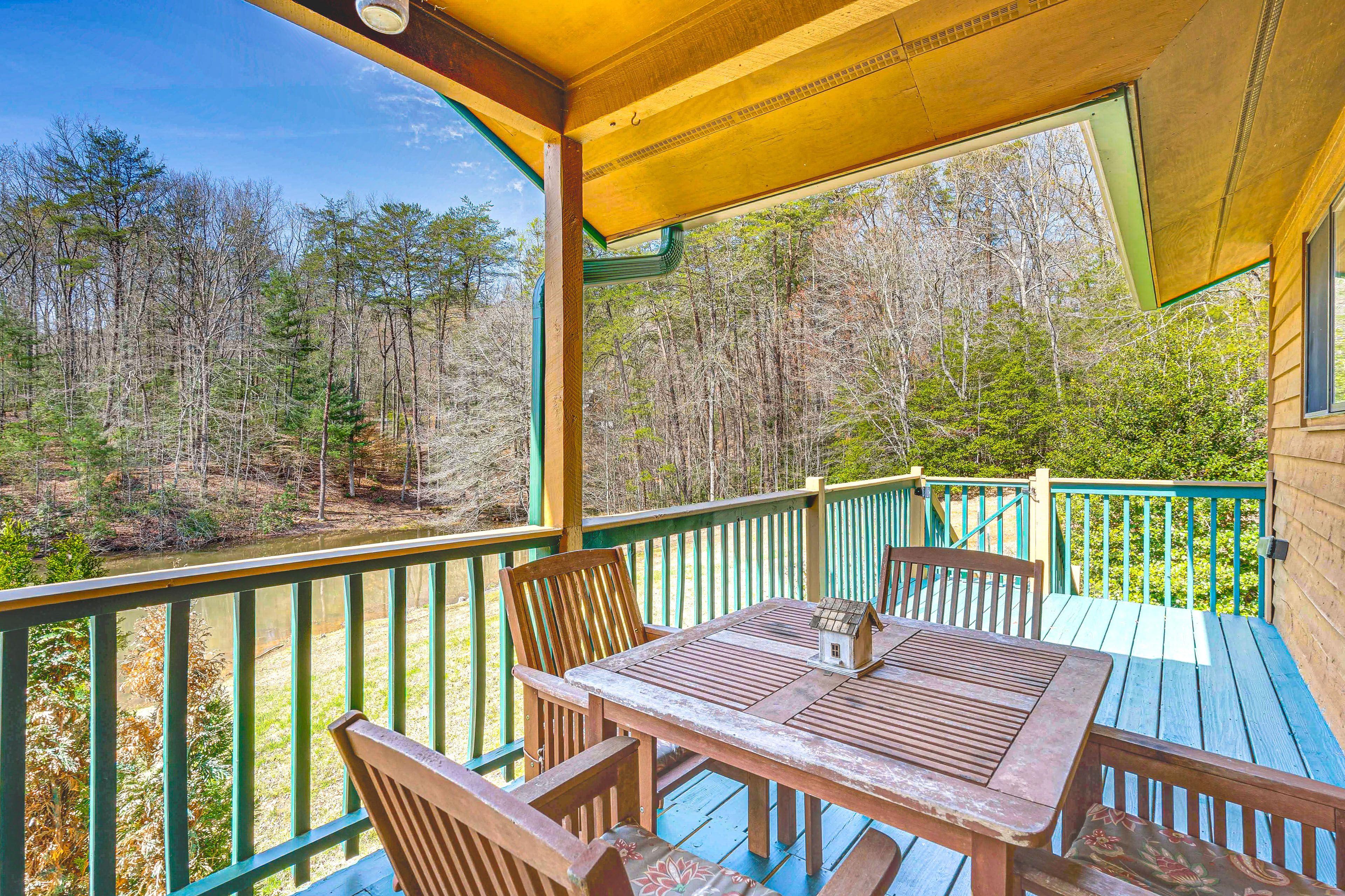 Covered Deck | Pond Views