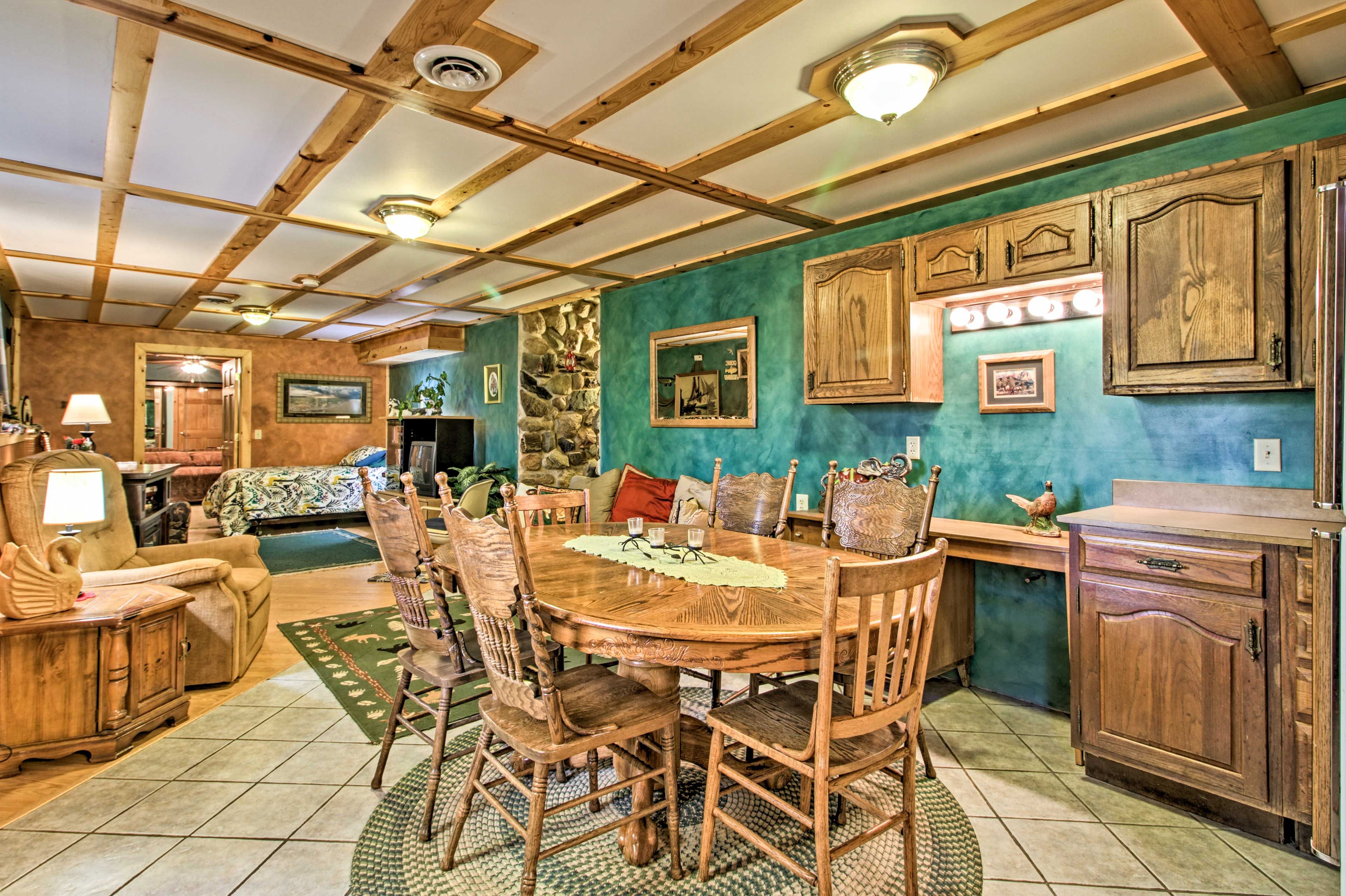 Dining Area | Lower Level | Additional Refrigerator & Microwave