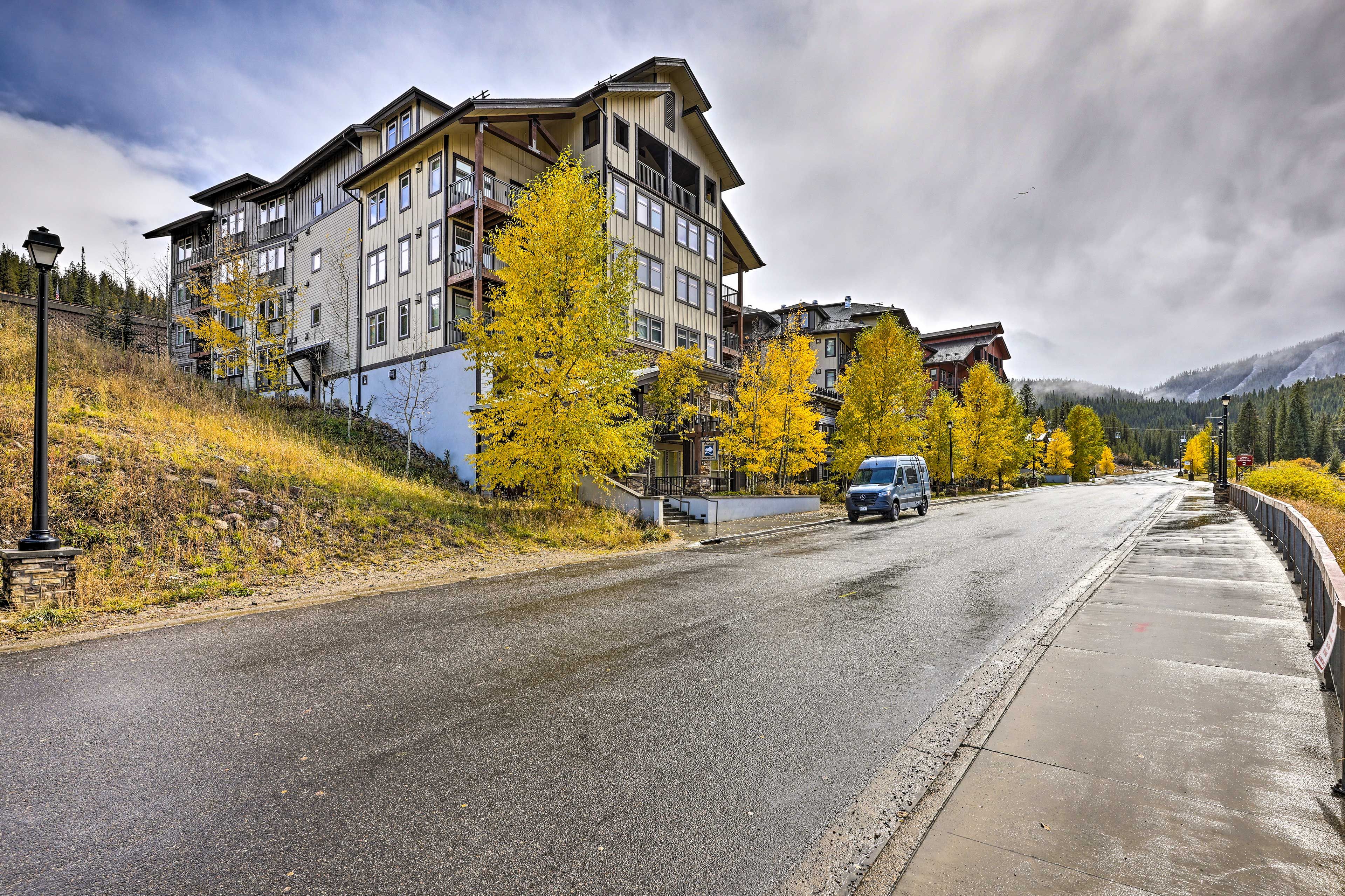 Condo Exterior | Parking Available for Fee (Paid Online Pre-Trip)