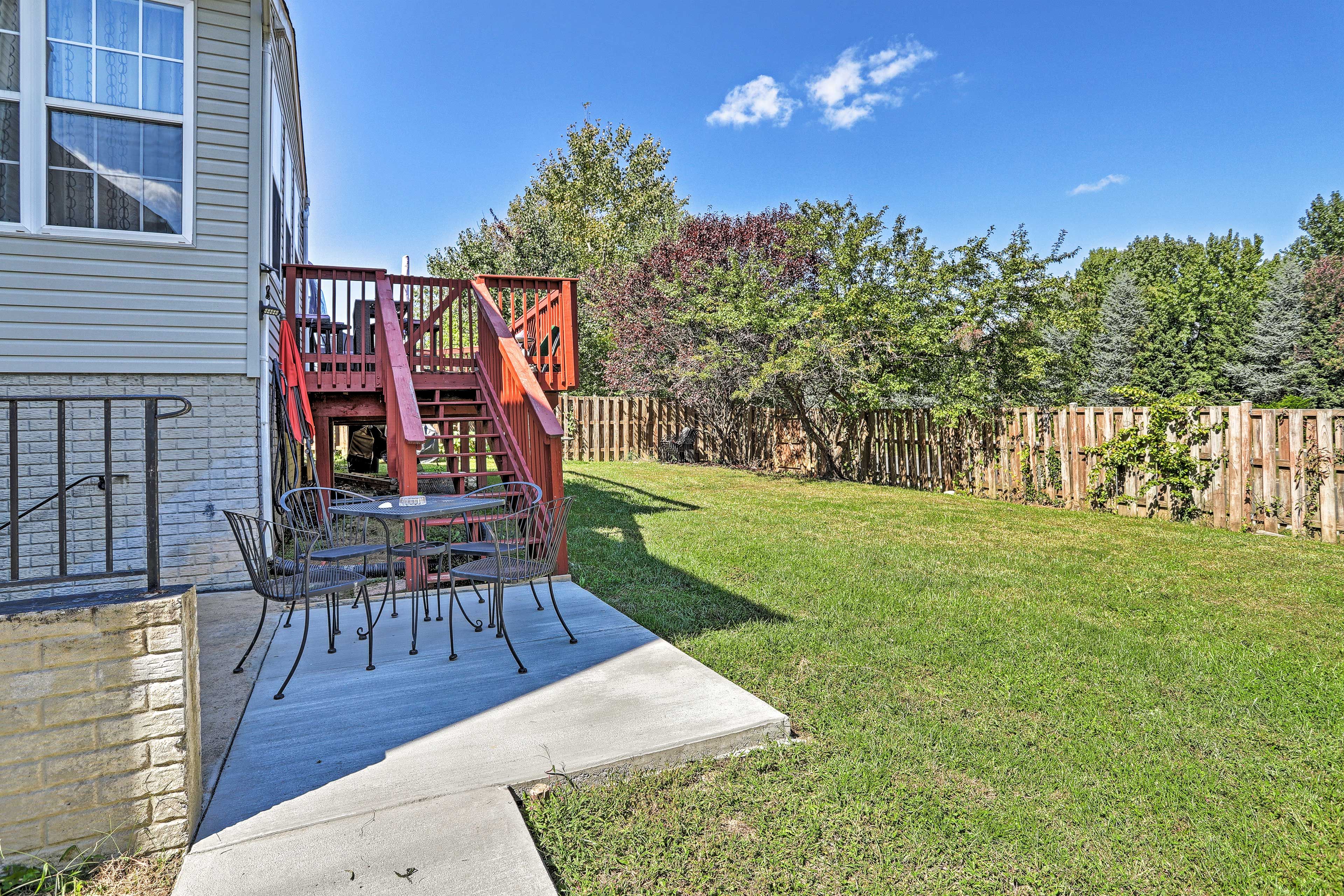 Shared Fenced-In Back Yard