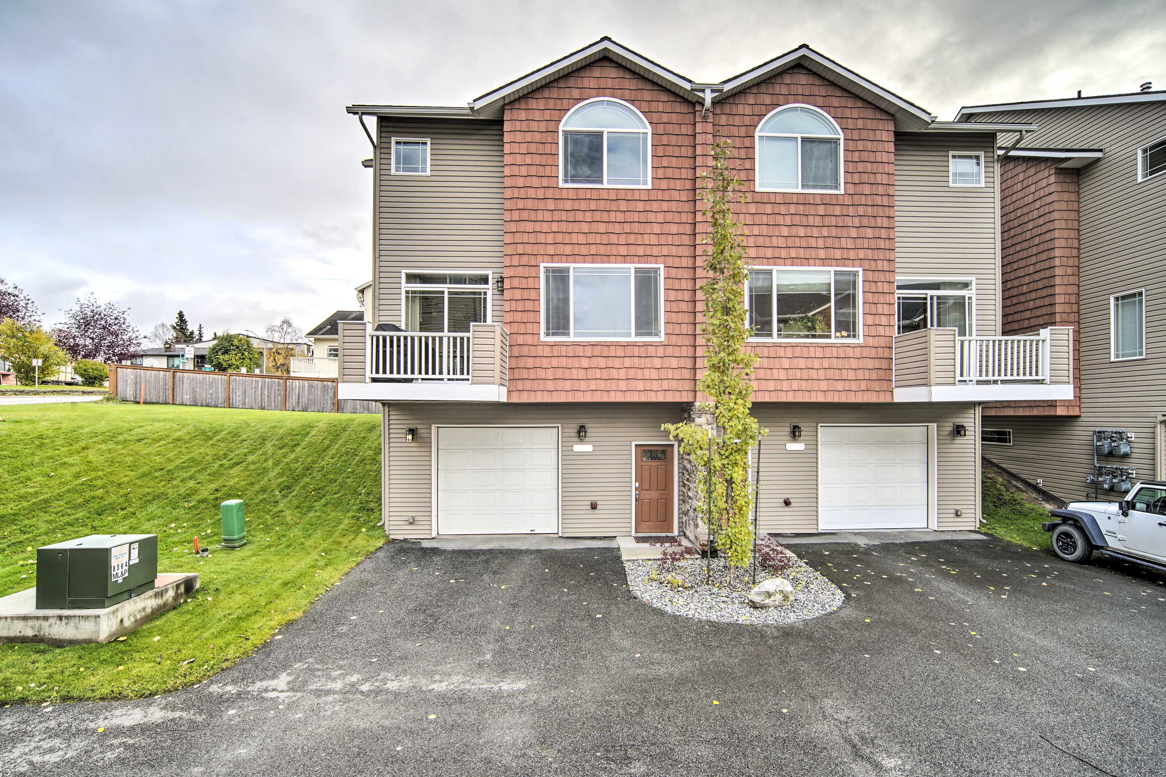Outdoor Exterior | 2-Story Townhome | Quiet Downtown Location