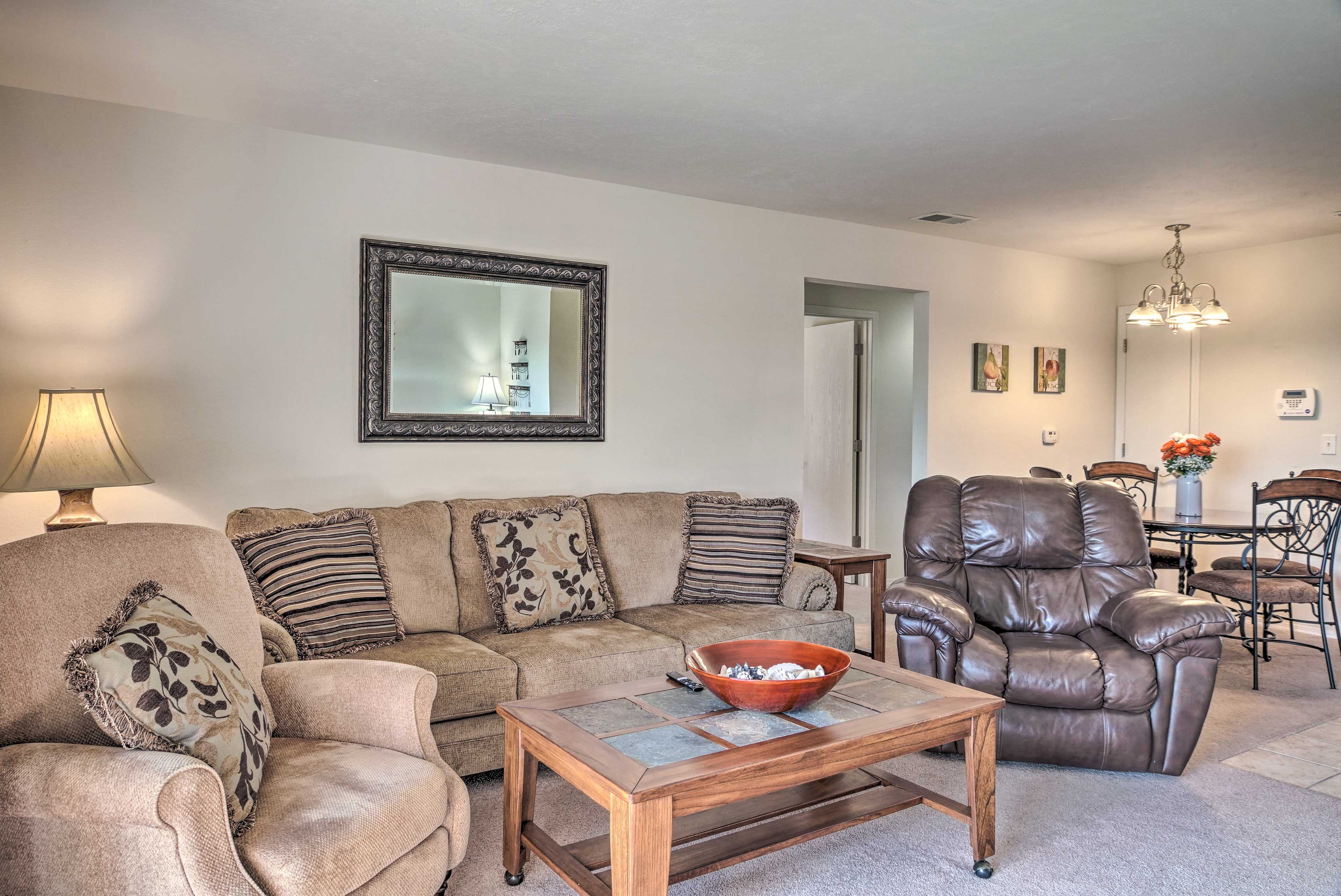 Living Room | Central Heat & A/C