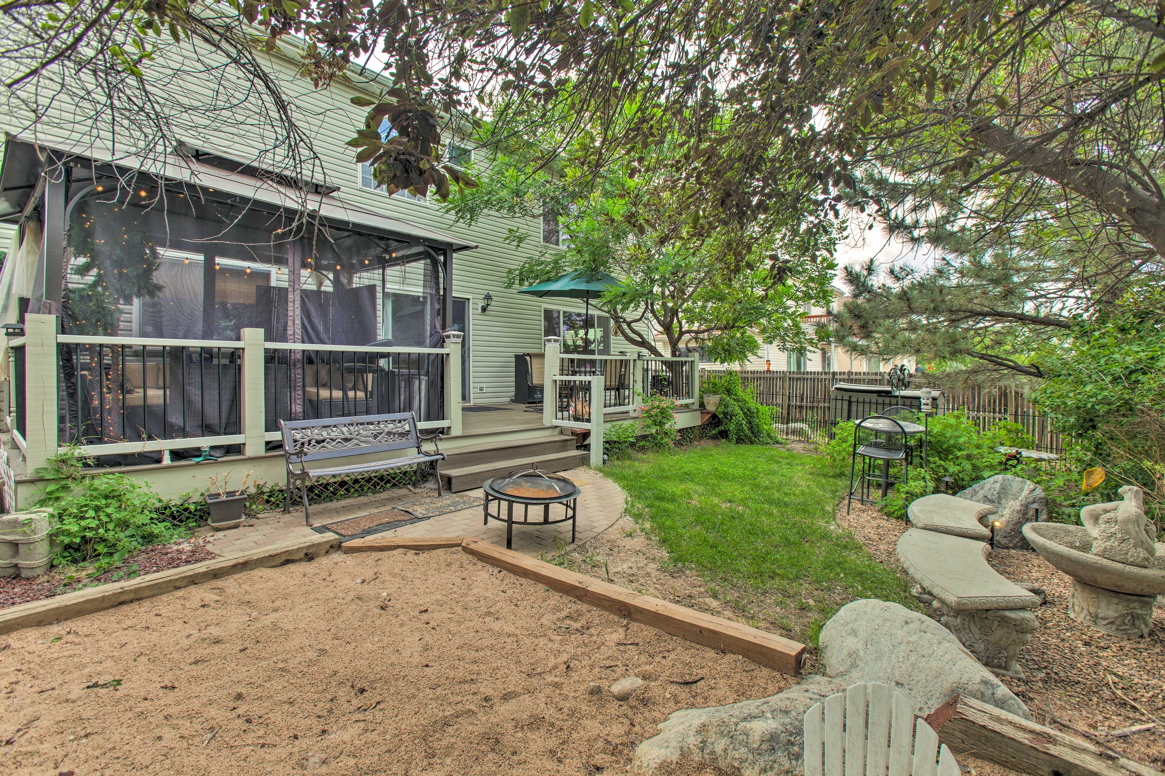 Fenced-In Backyard | Furnished Deck | Pet Friendly w/ Fee
